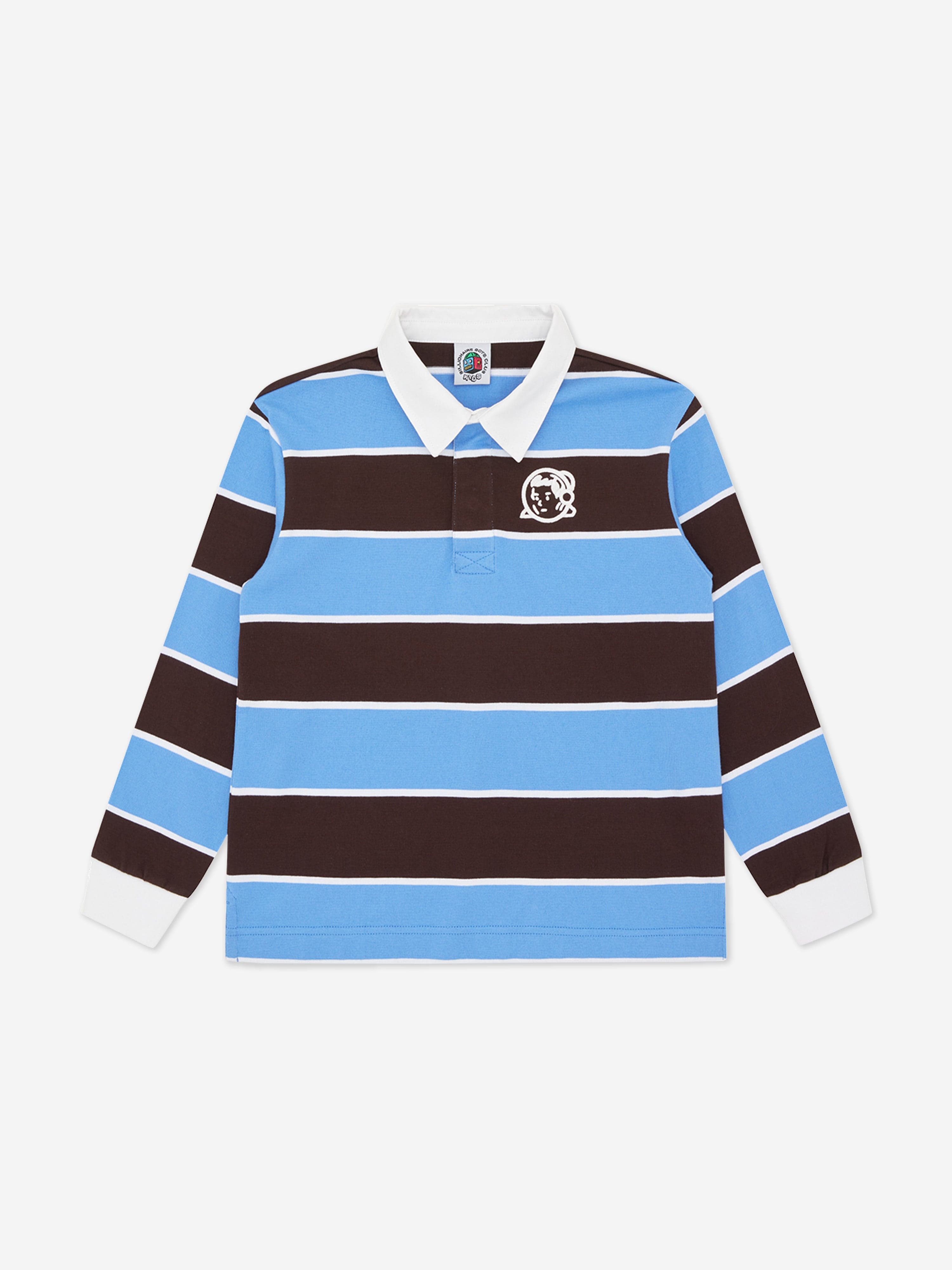 Billionaire Boys Club Boys Striped Rugby Shirt in Blue Cheap Comfortable