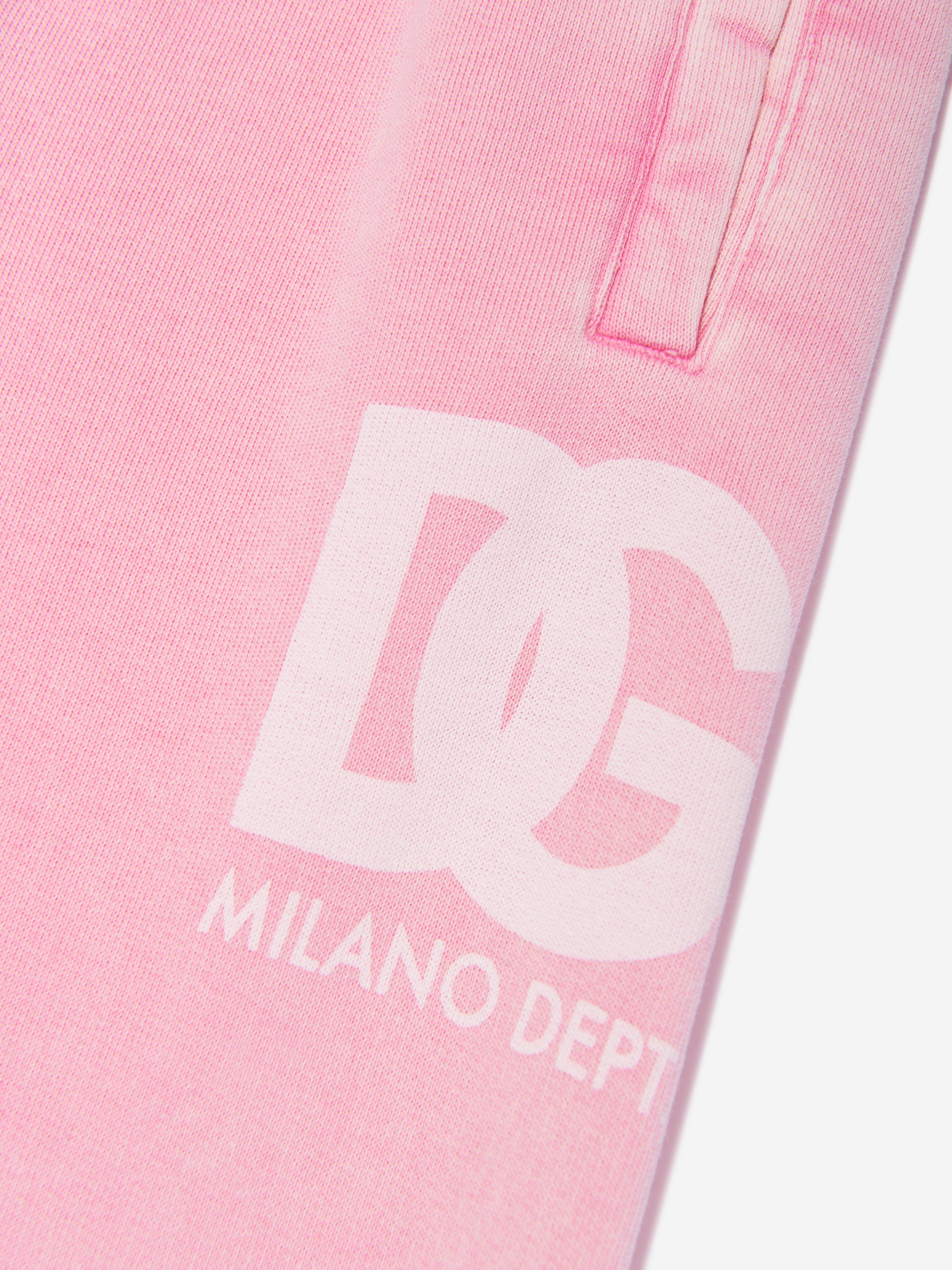Dolce & Gabbana Girls Logo Joggers in Pink Discount Visit New