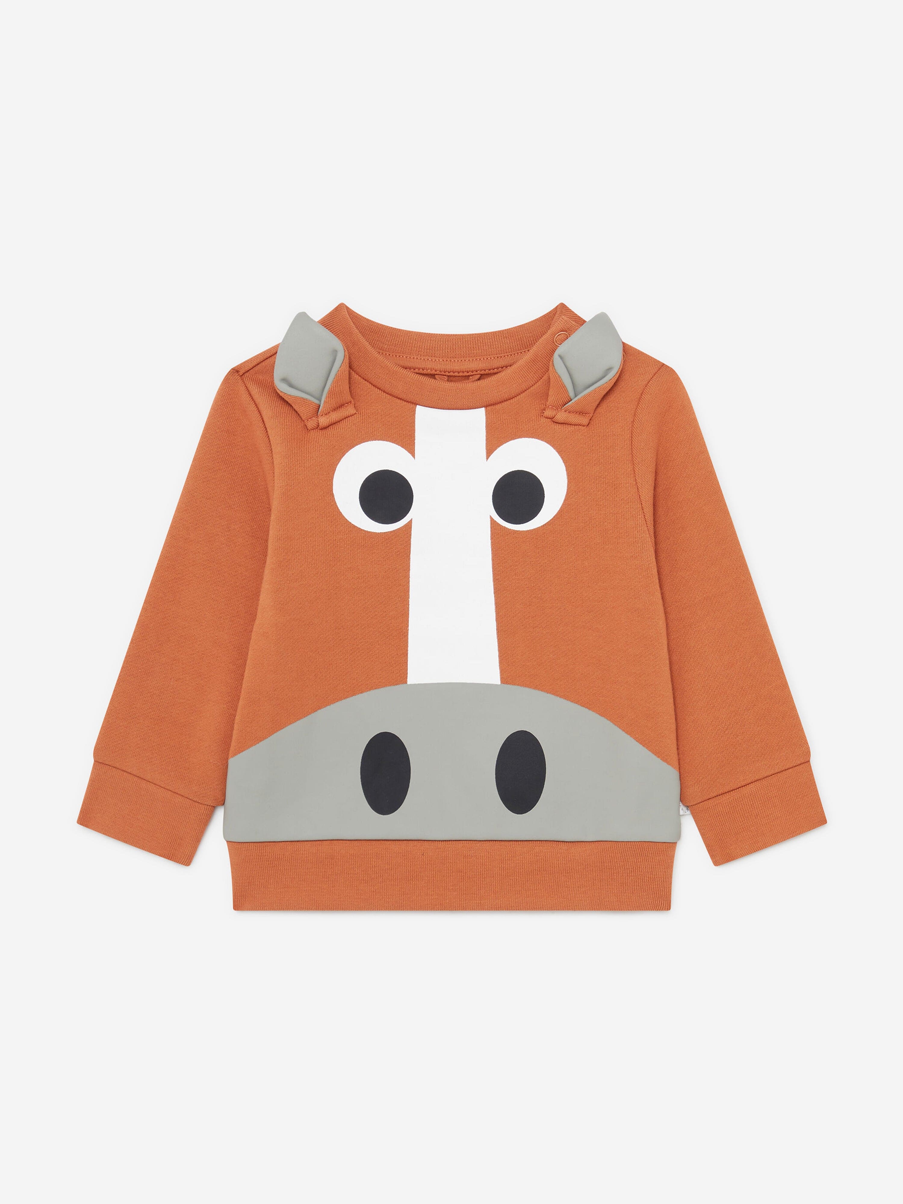 Stella McCartney Baby Boys Horse Sweatshirt in Brown Cheap Get To Buy
