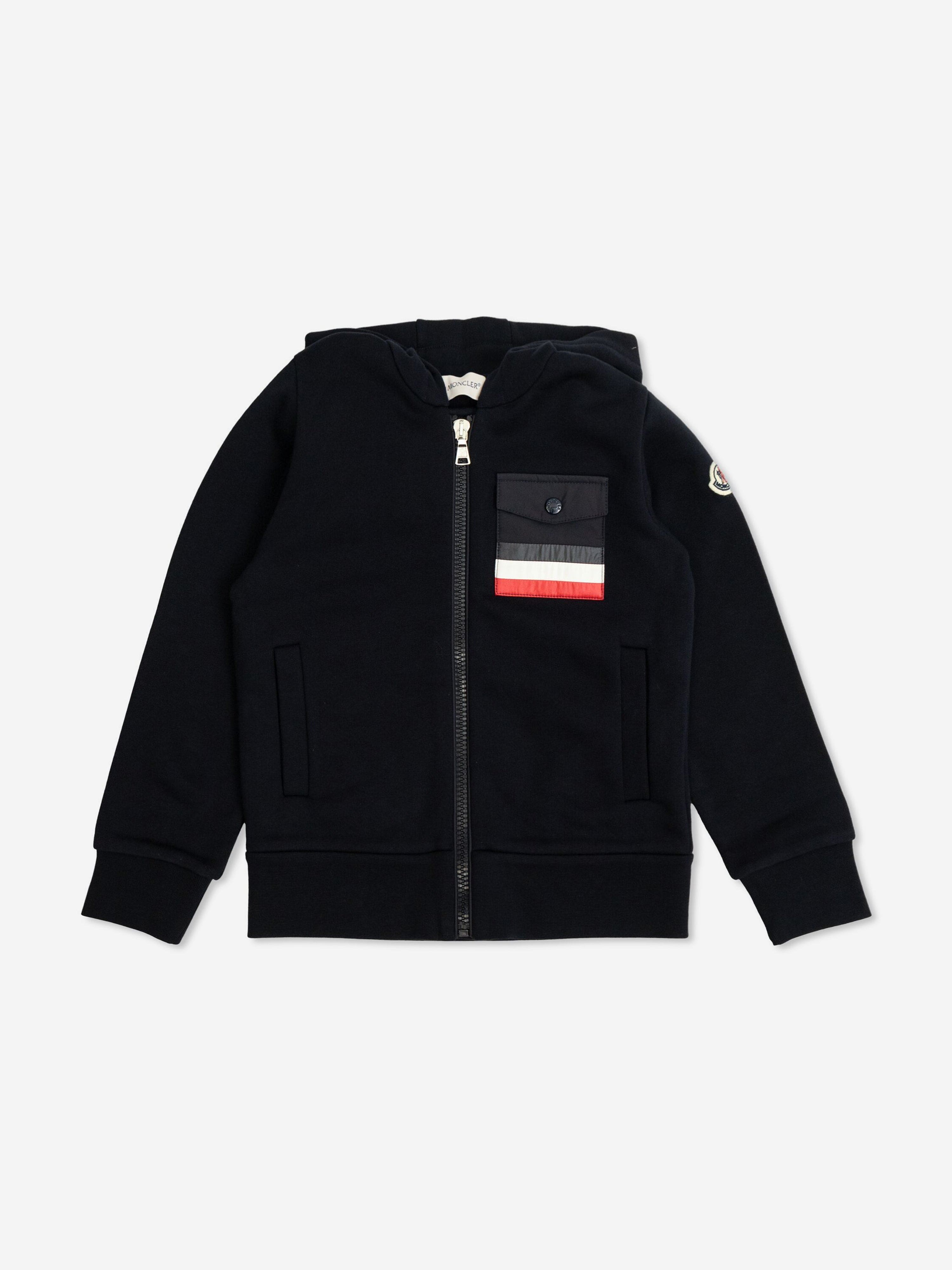 Moncler Enfant Boys Zip Up Top in Navy Buy Cheap How Much