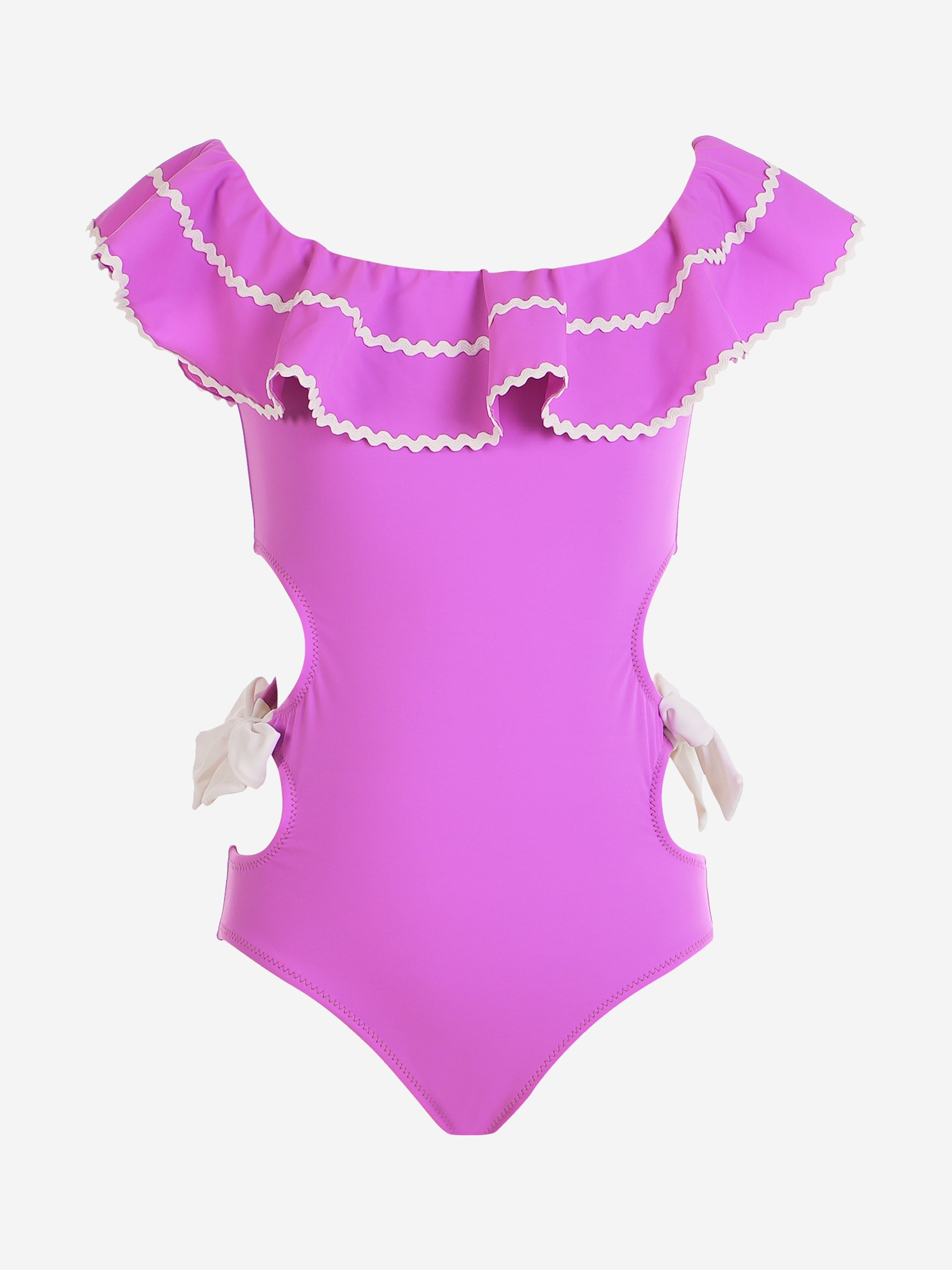 Girls Claire Swimsuit in Purple Cheap Sale Wiki