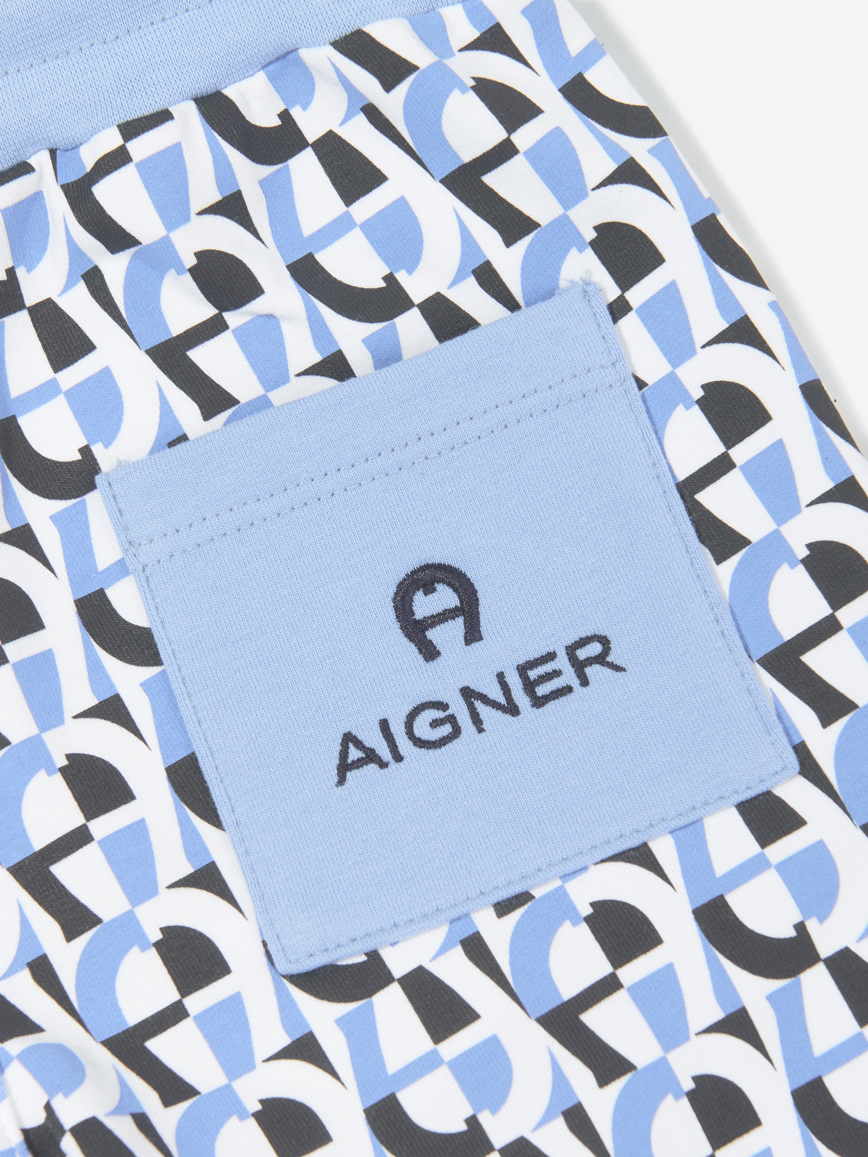 Aigner Baby Logo Bermuda Shorts in Blue Buy Cheap Buy