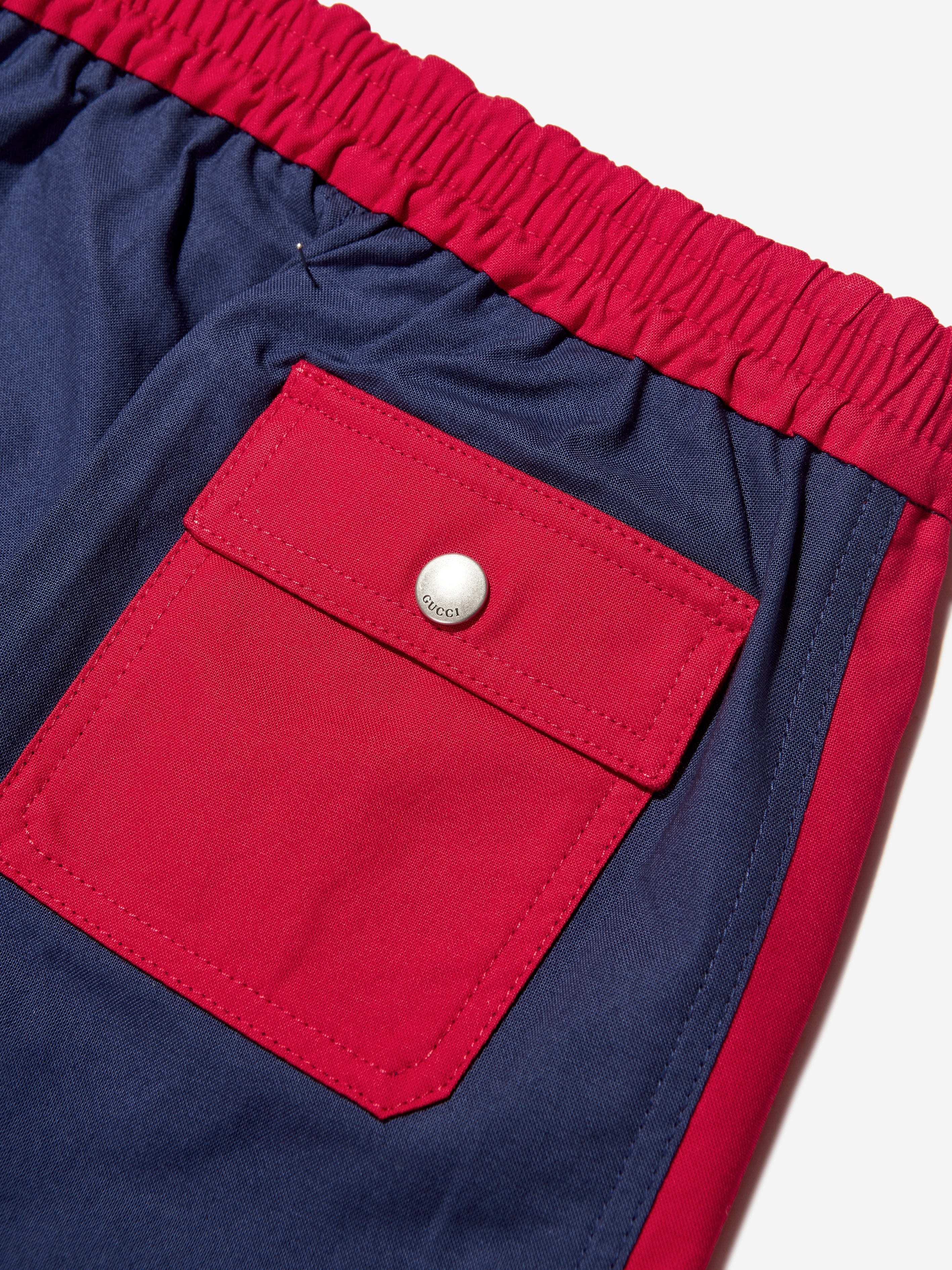 Gucci Baby Boys Logo Joggers in Navy For Sale Free Shipping