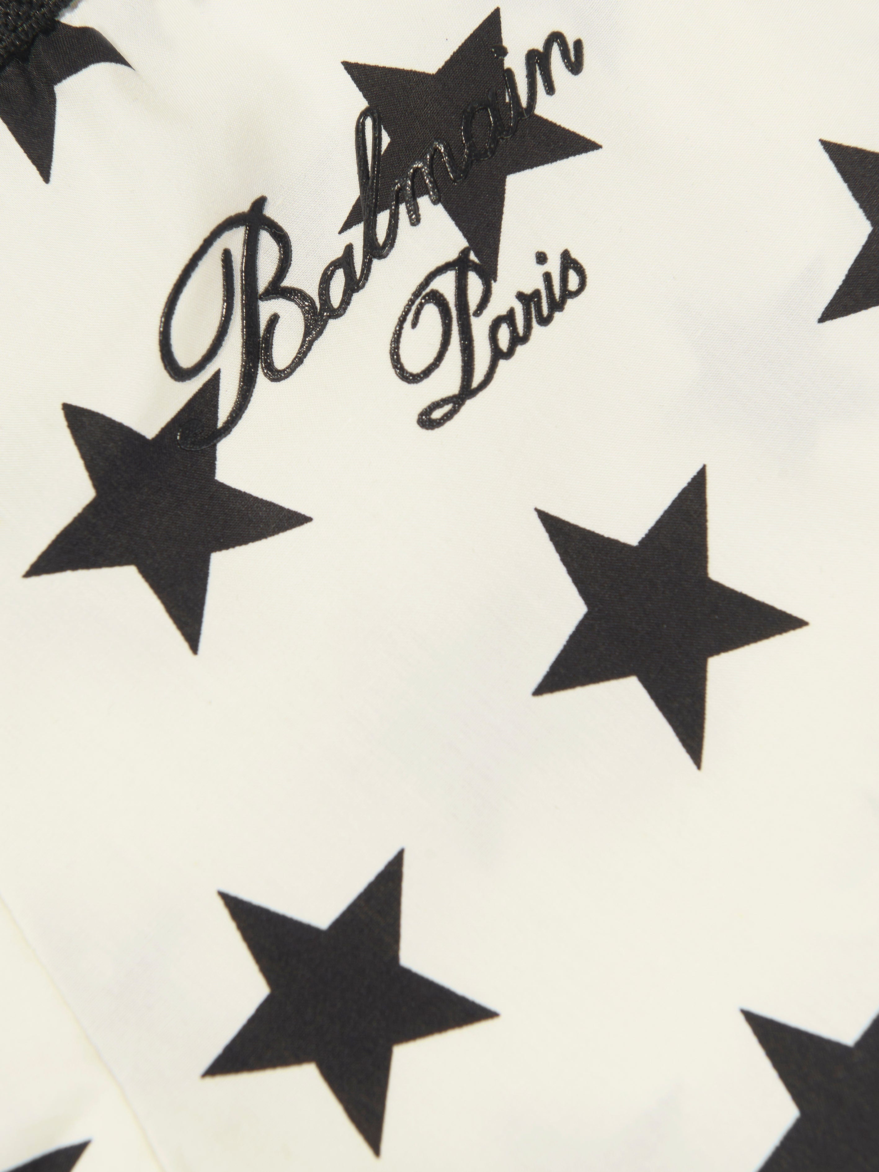 Balmain Baby Star Print Shorts in Ivory Sale Pre Order