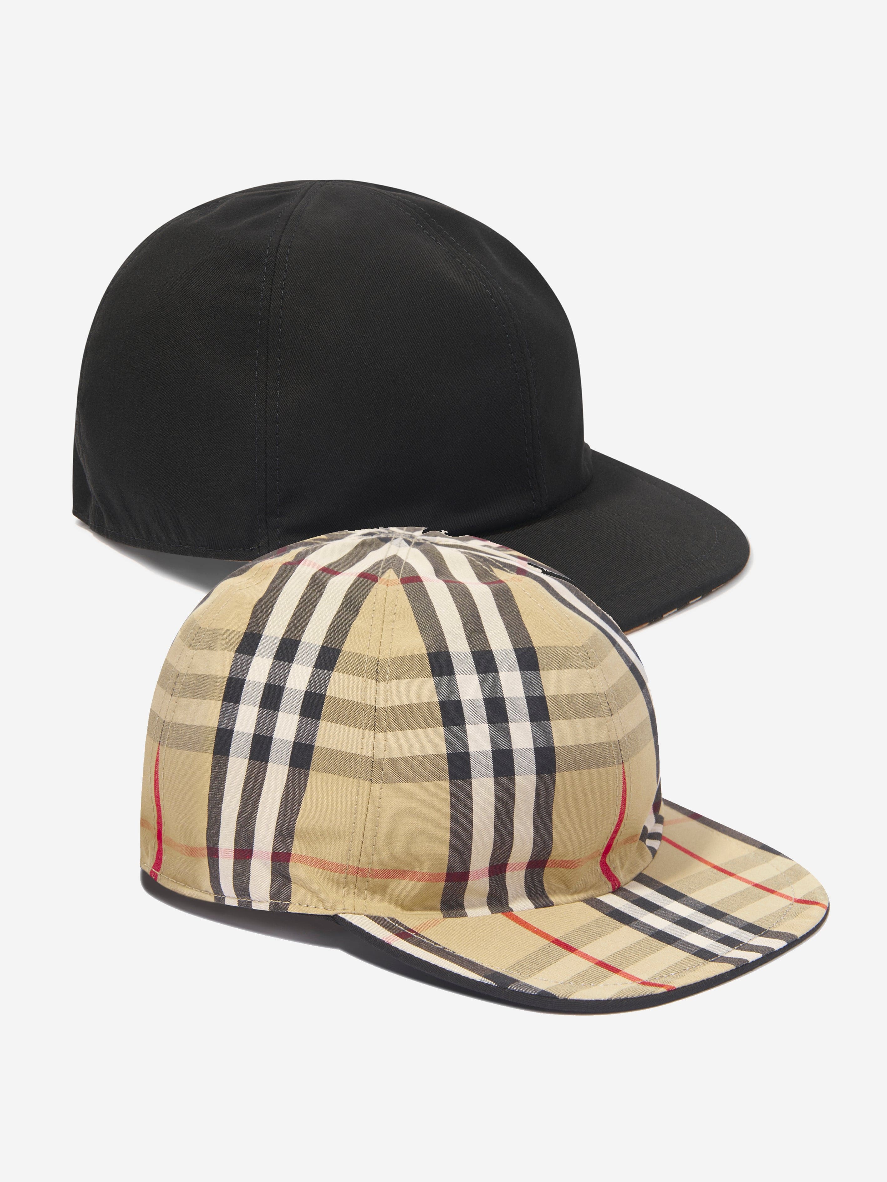 Burberry Kids Reversible Cap in Black Low Pice Fee Shipping Online