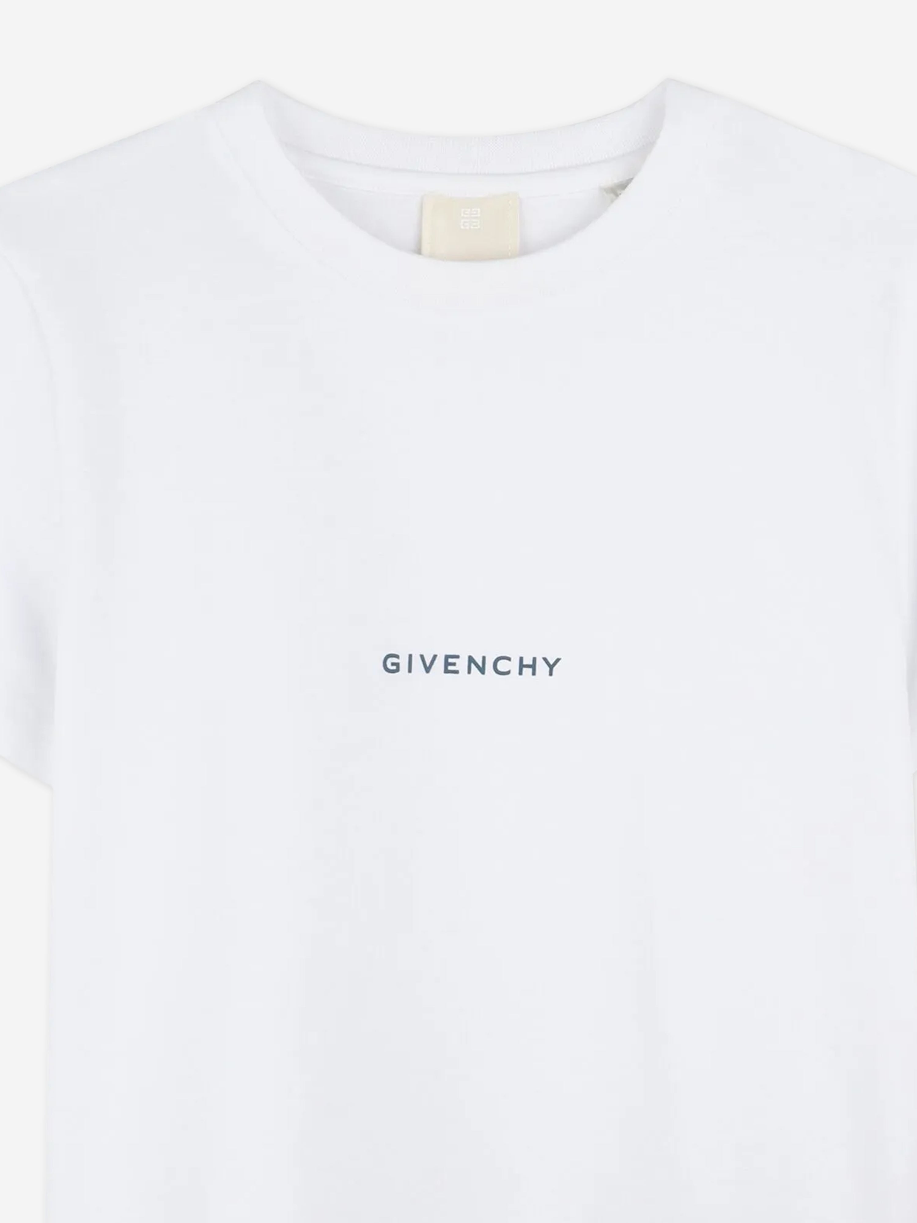 Boys Logo Print T-Shirt in White New Arrival For Sale