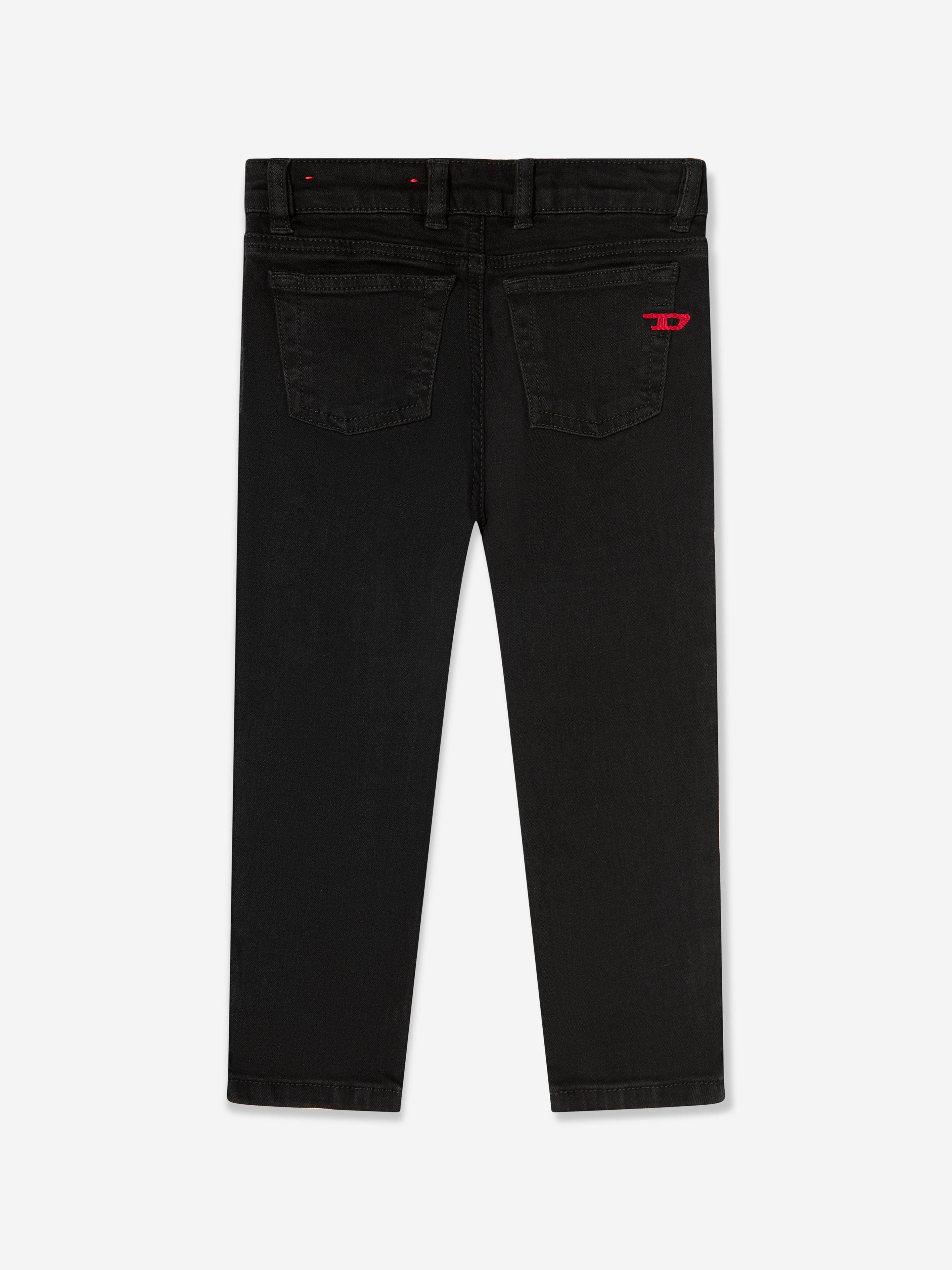 Diesel Boys Regular Fit Jeans in Black Free Shipping Outlet Locations