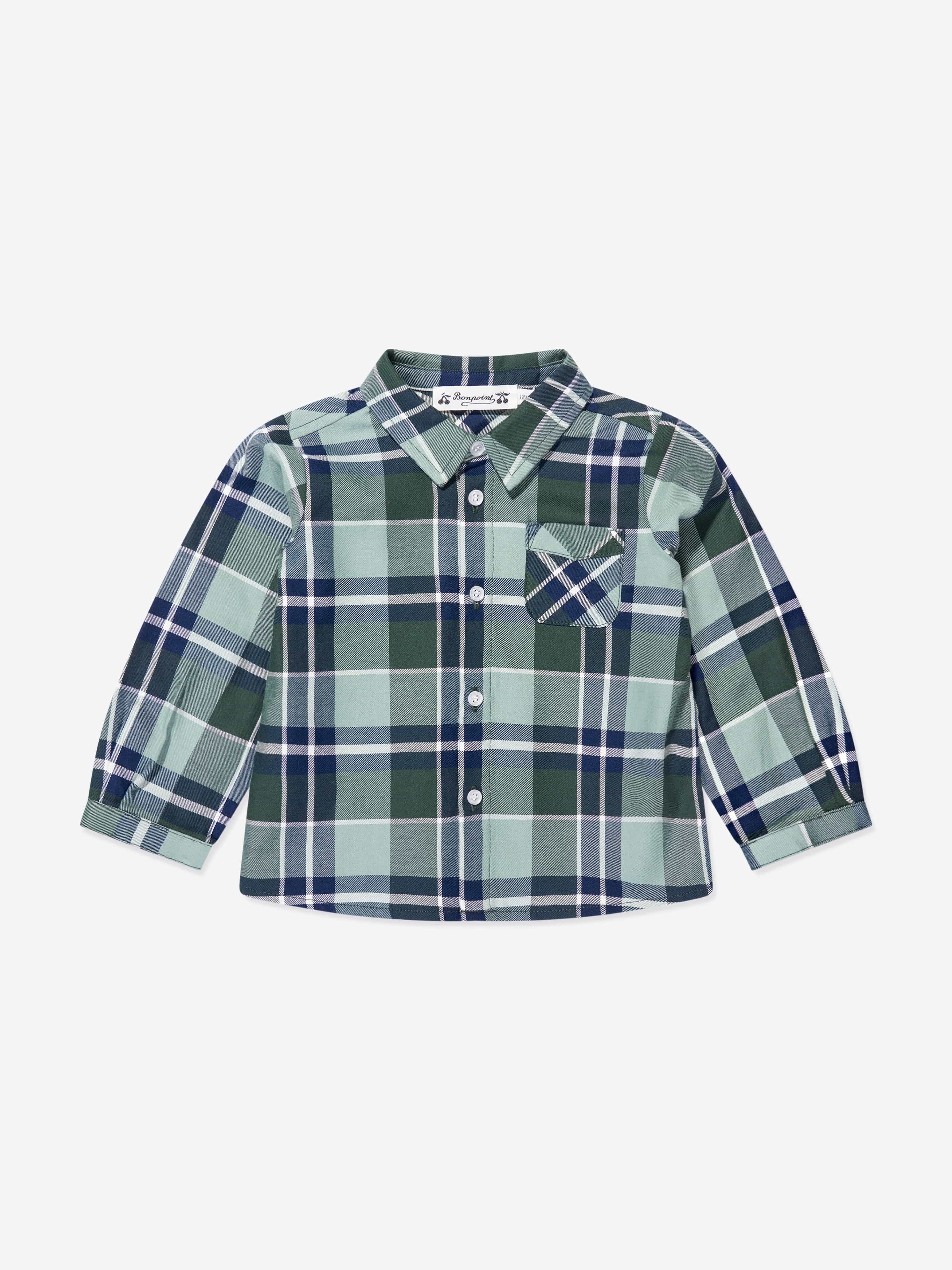 Bonpoint Baby Boys Malo Shirt in Green Fashionable Cheap Online
