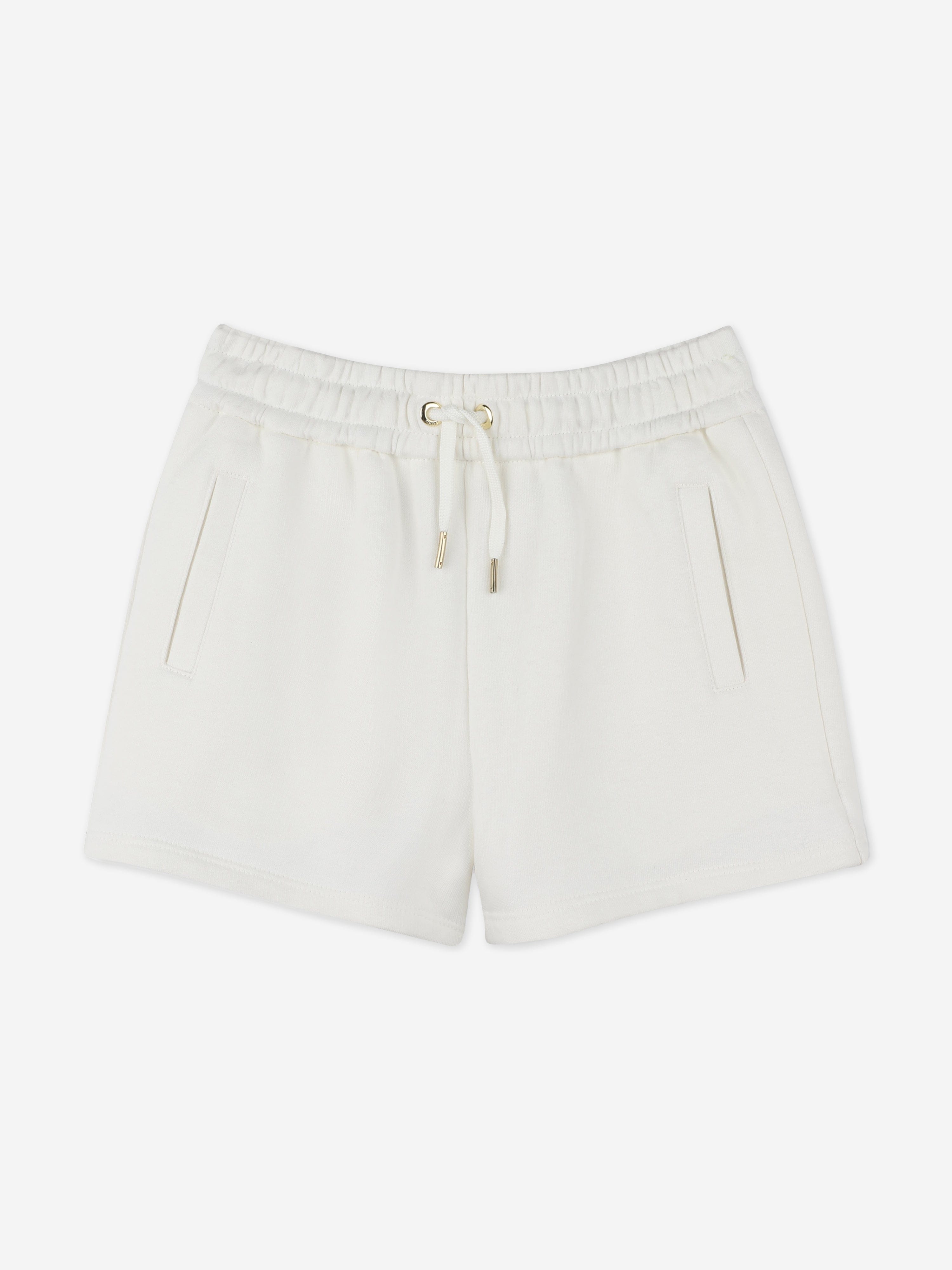 Chlo¨¦ Girls French Terry Shorts in Ivory Cheap Tumblr