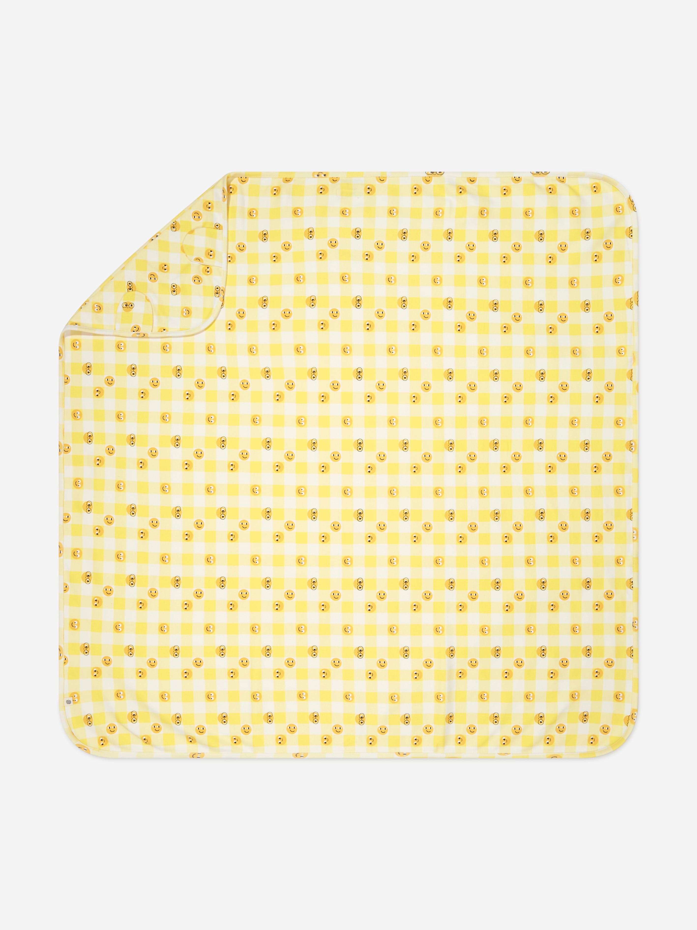 The Bonnie Mob Baby Tiddlywink Hooded Blanket With Hood in Yellow Authentic Cheap Pice