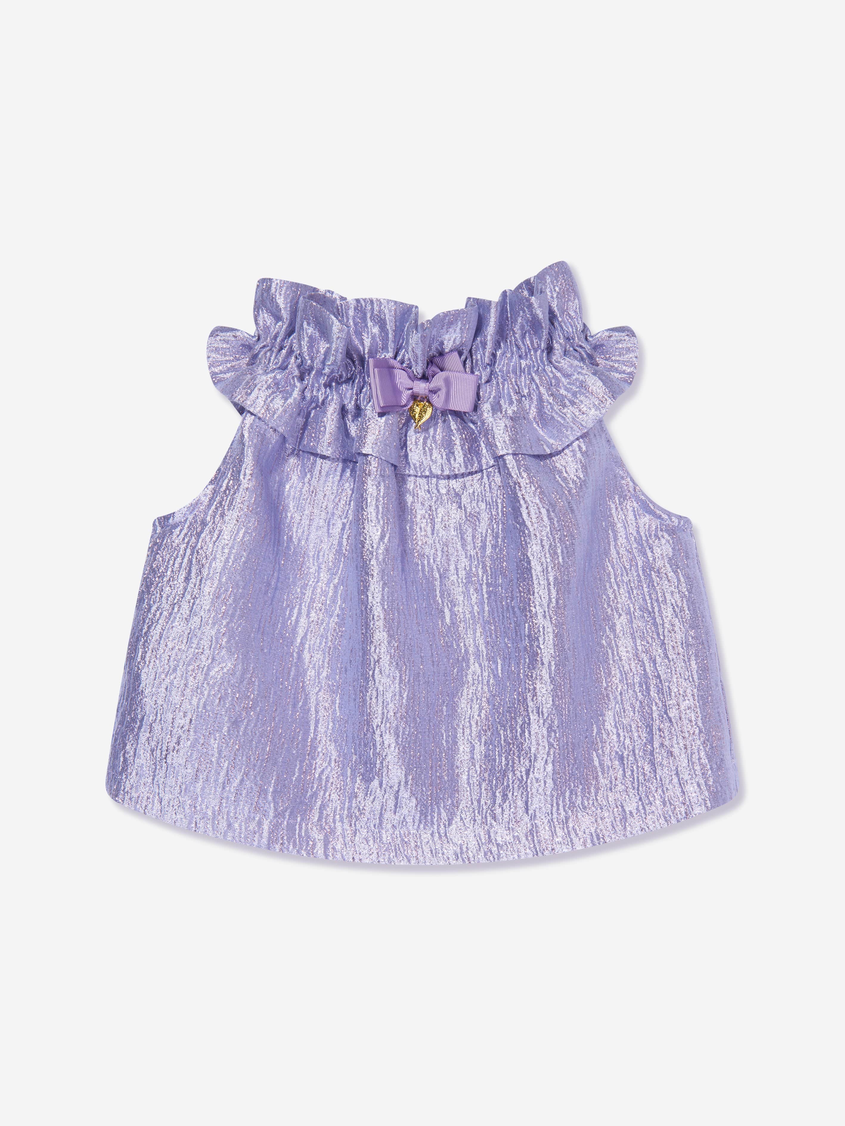 Angels Face Girls Ruthie Metallic Top in Purple Buy Cheap 2025 Newest