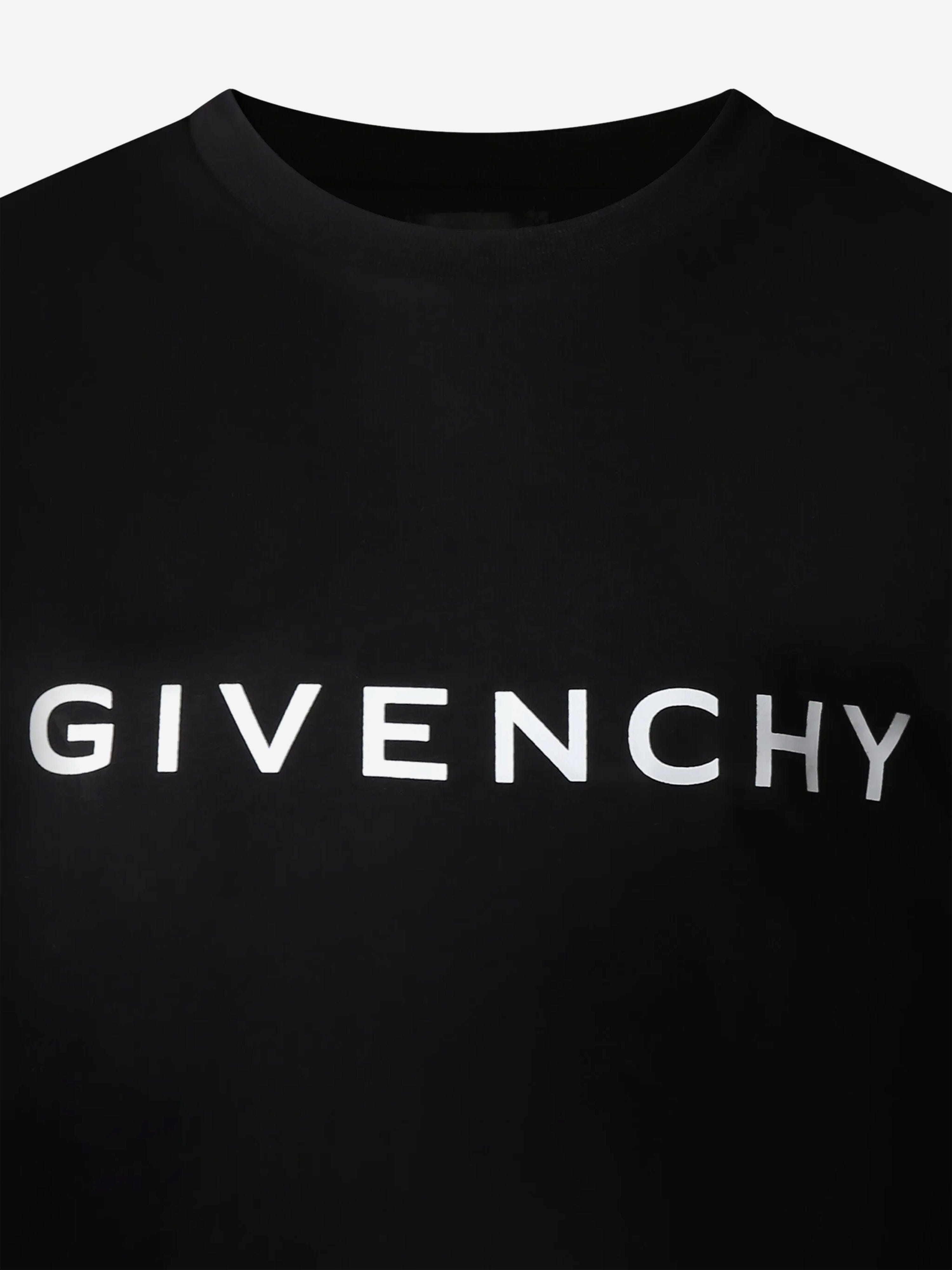 Kids Logo Print T-Shirt in Black Reliable