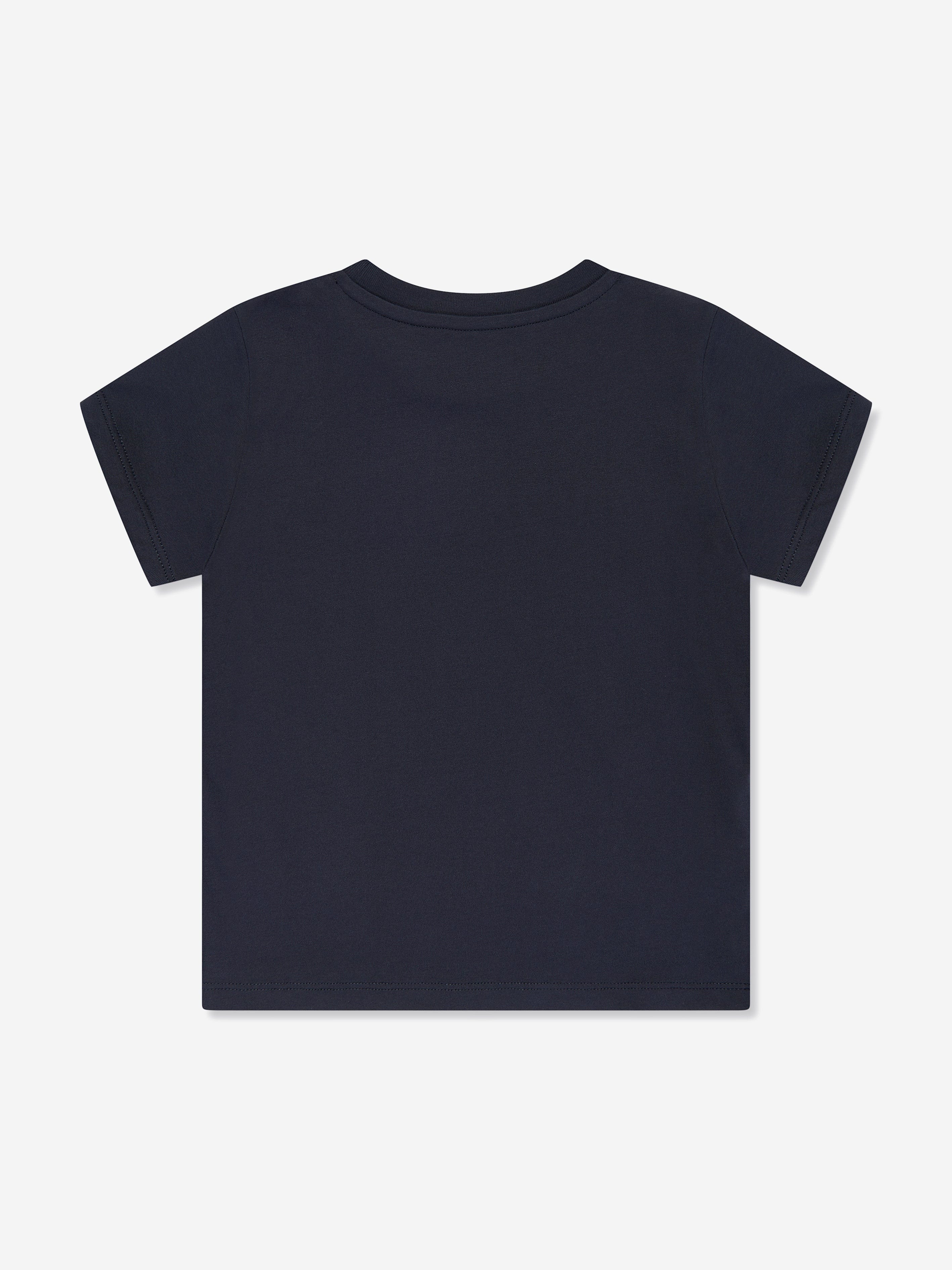 Moncler Enfant Girls Logo T-Shirt in Navy Cheapest Pice For Sale