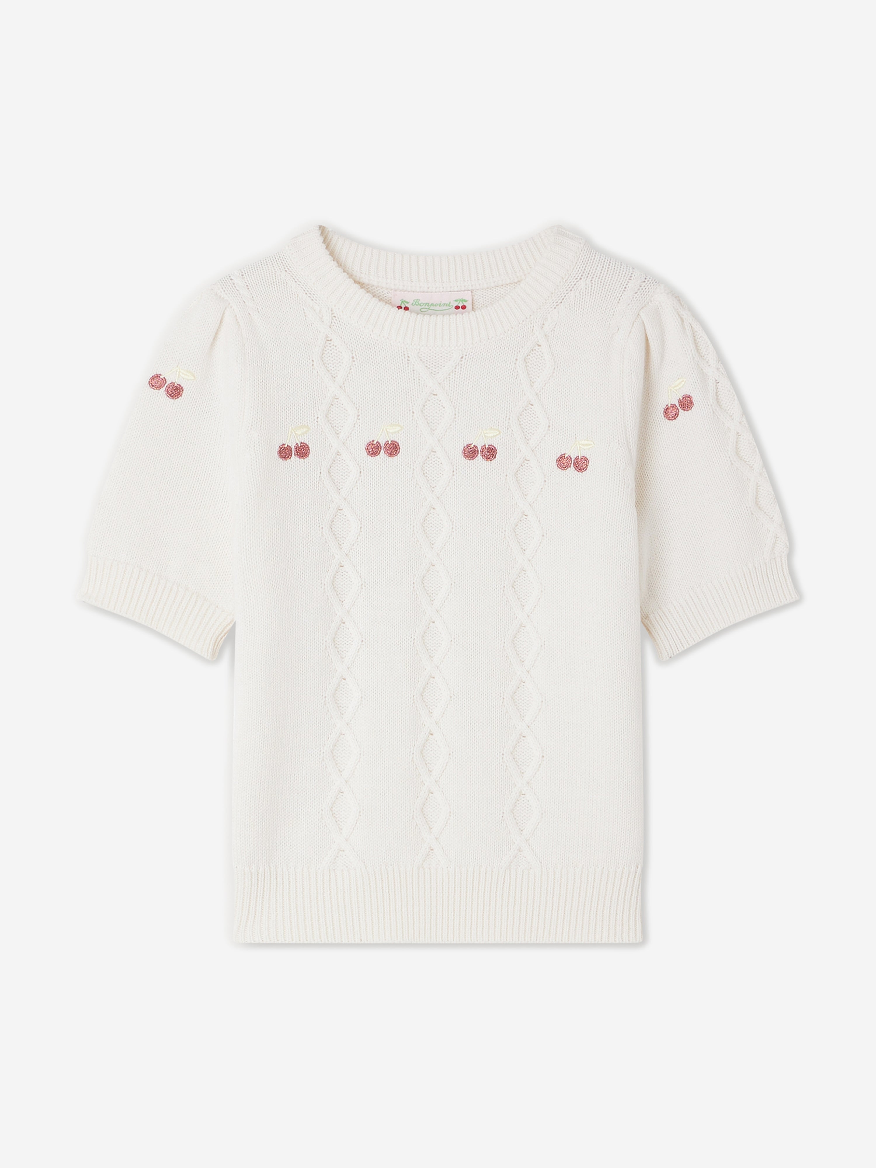 Bonpoint Girls Alphonza Jumper in White Cheap Pirce