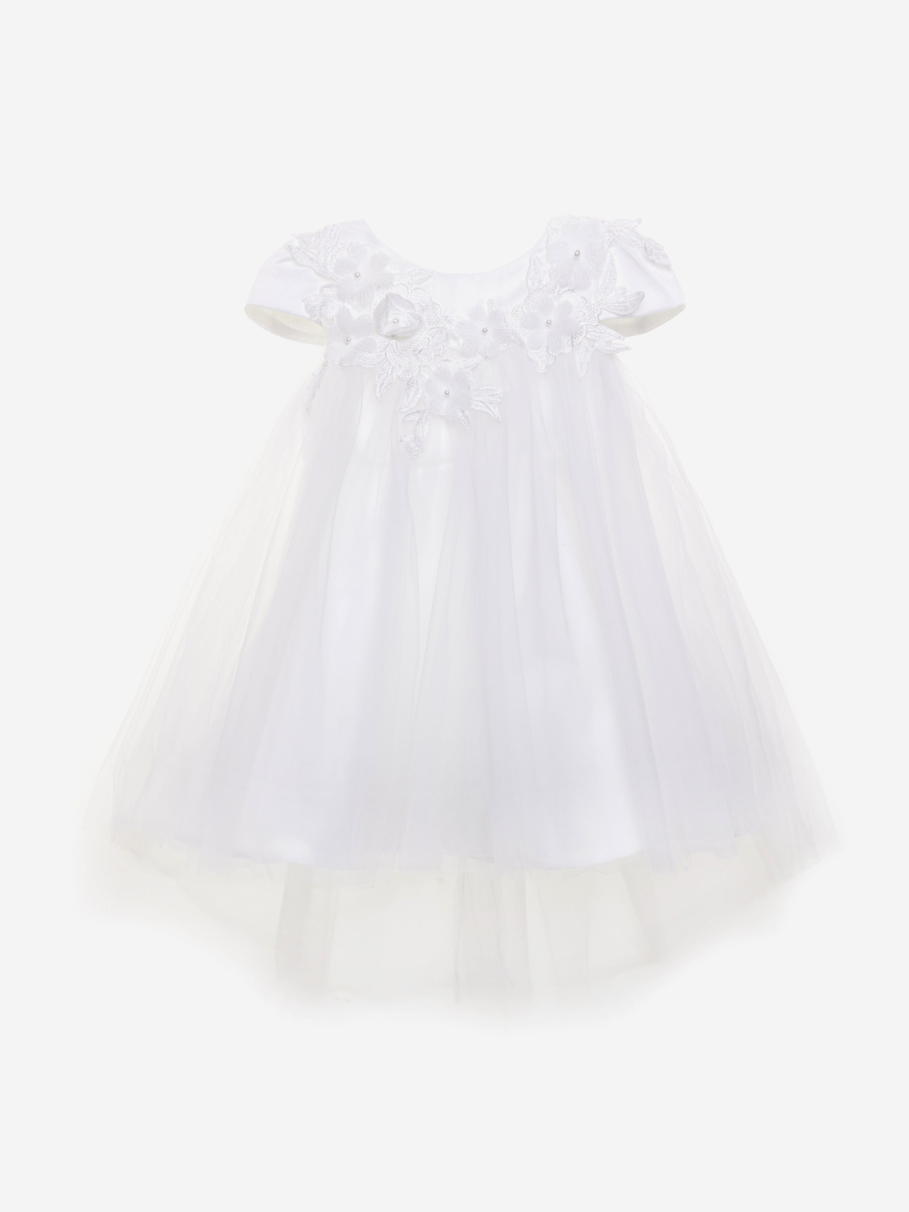 Baby Girls Angelic Dress in White Genuine Cheap Pice