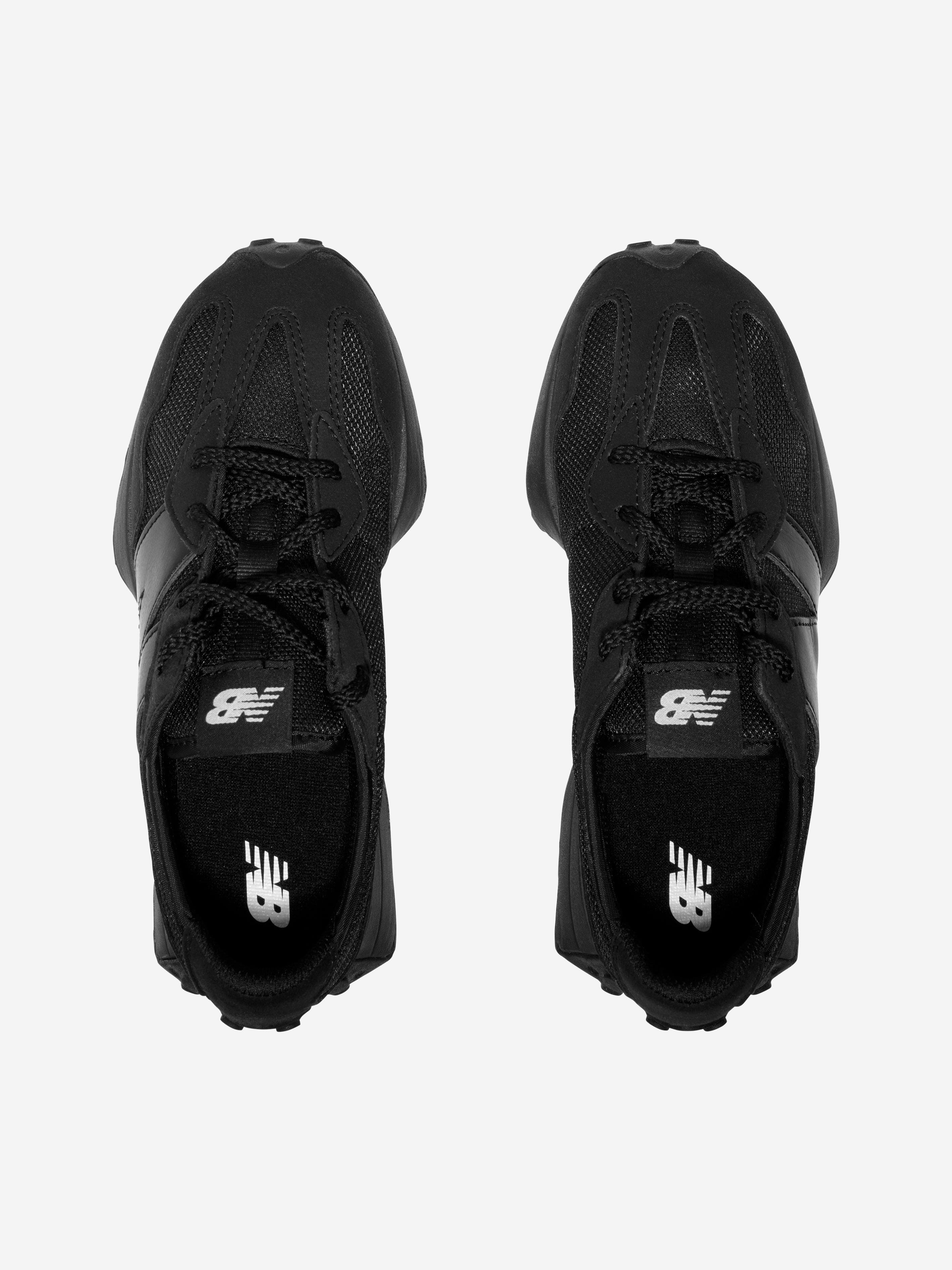 New Balance Kids 327 Lace Up Logo Trainers in Black View Cheap Pice