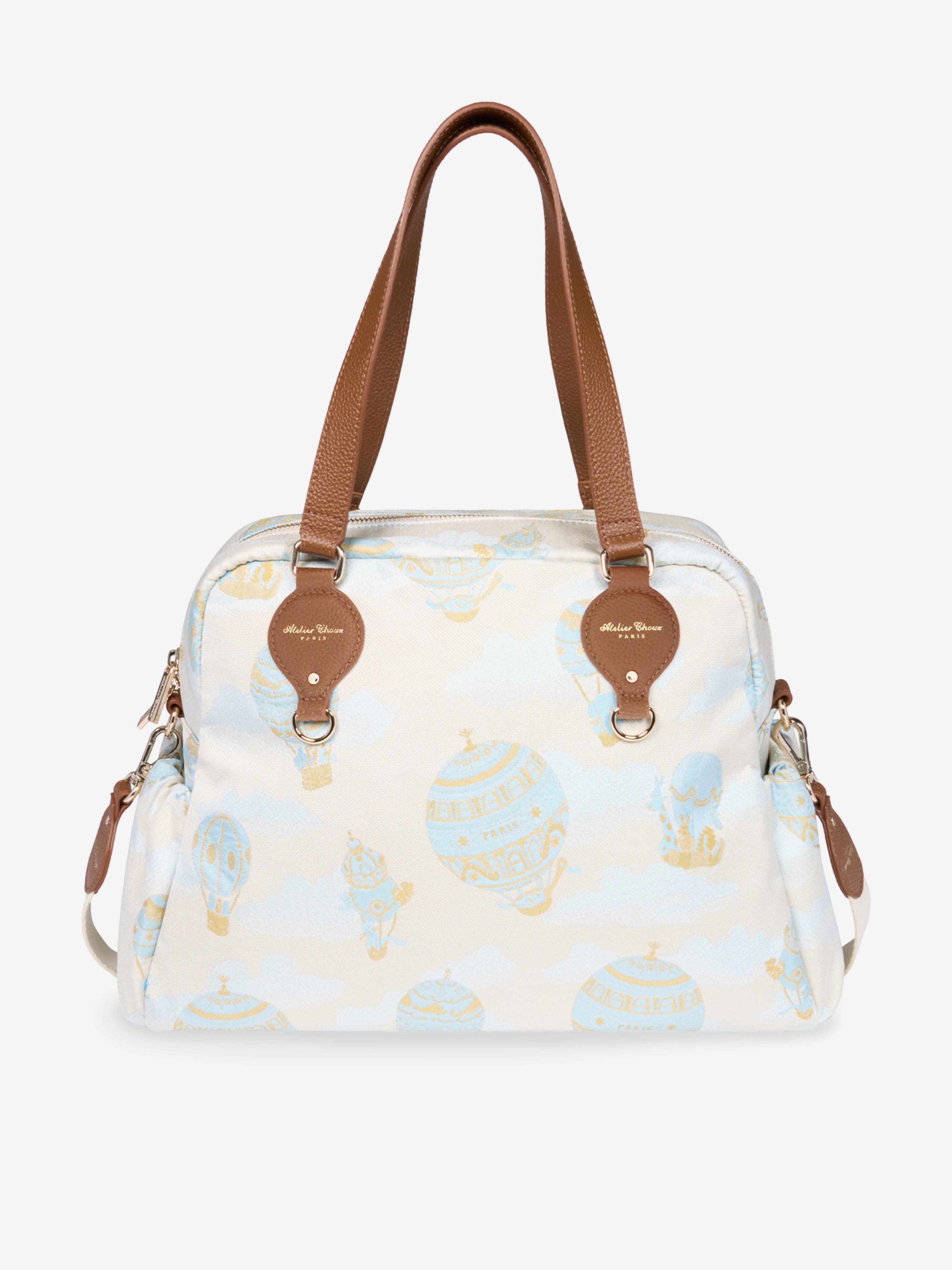 Atelier Choux Baby Hot Air Balloons Changing Bag in Blue (38cm) Online Online Original