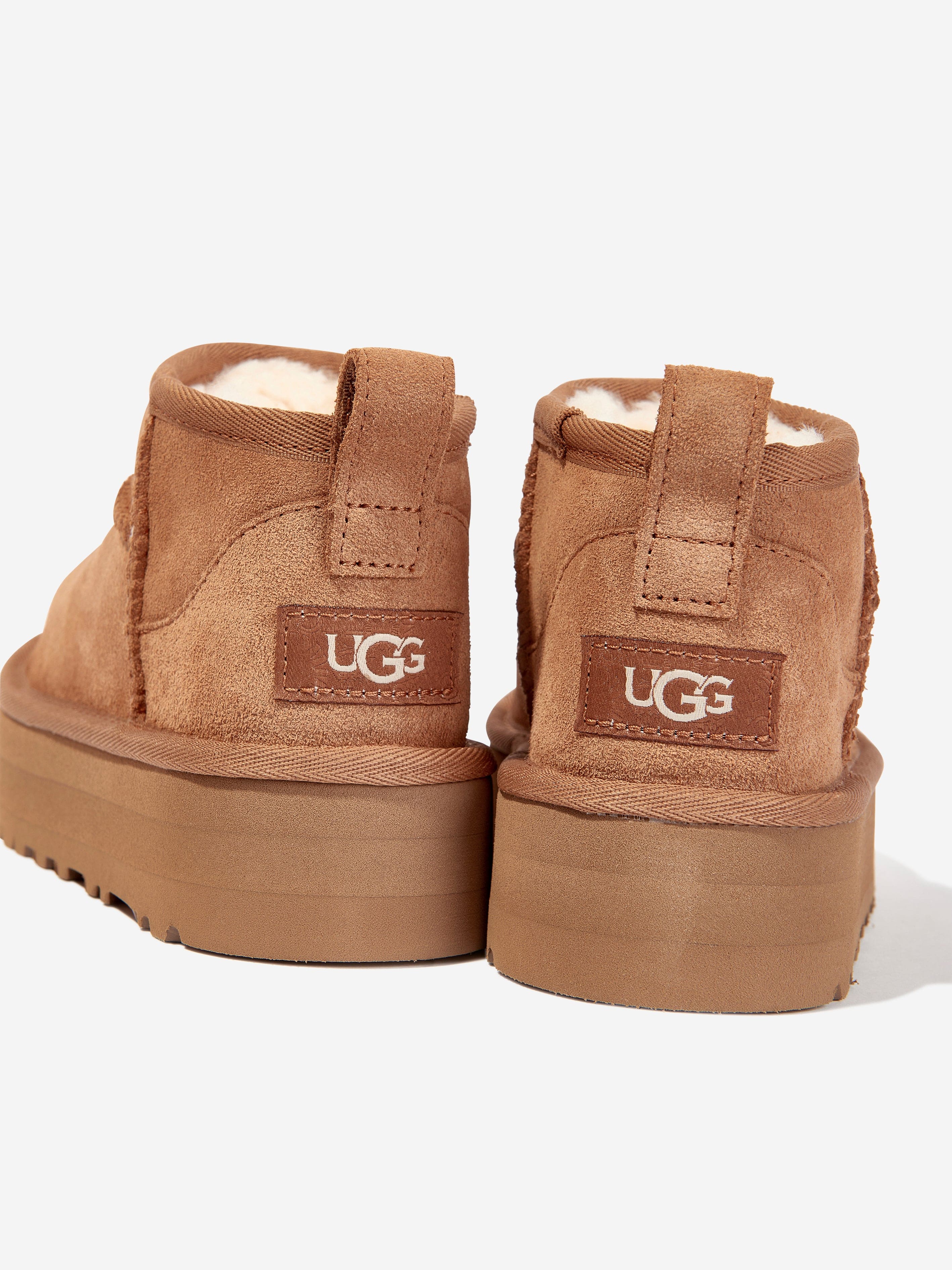 UGG Girls Classic Ultra Mini Platform Boots in Brown Outlet Where Can You Find