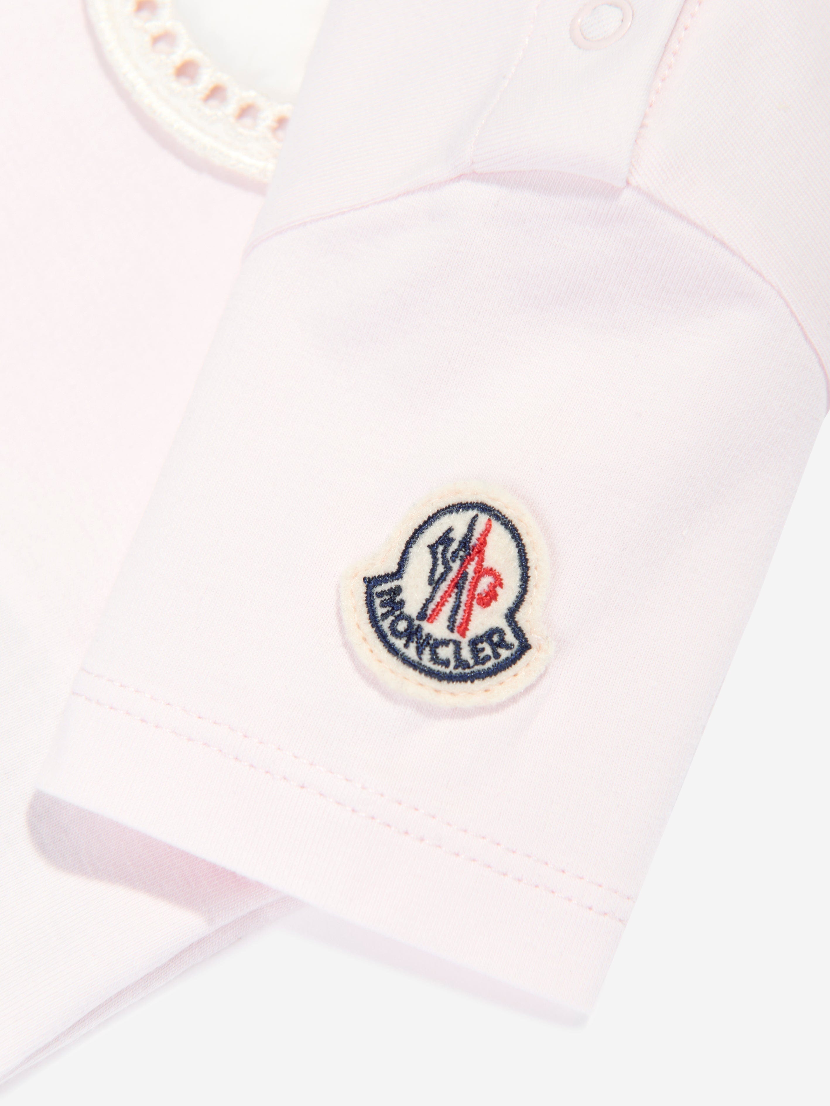 Moncler Enfant Baby Girls Logo T-Shirt in Pink Free Shipping Low Shipping