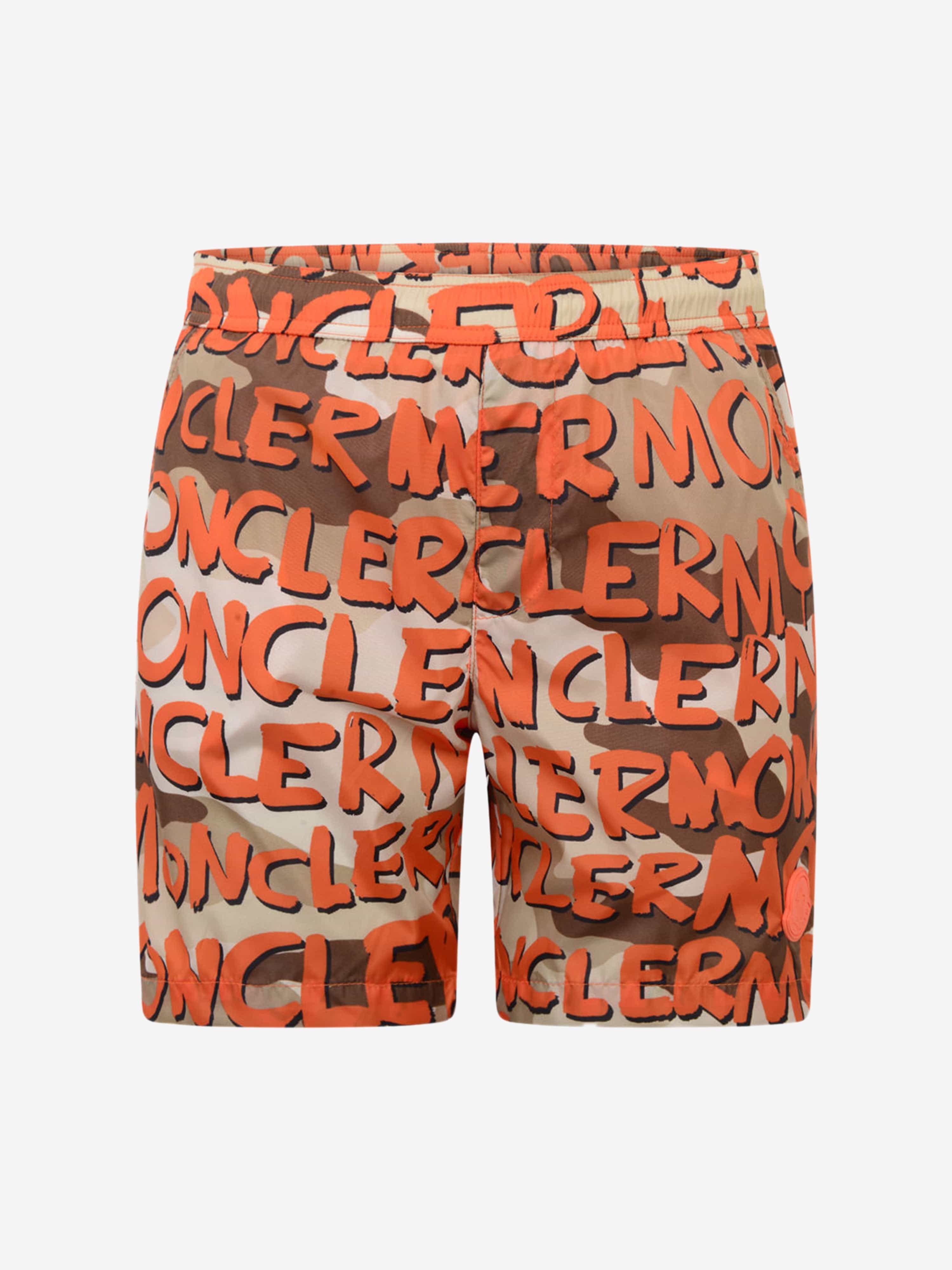 Moncler Enfant Boys Logo Print Swim Shorts Cheap Sale Footlocker Pictures