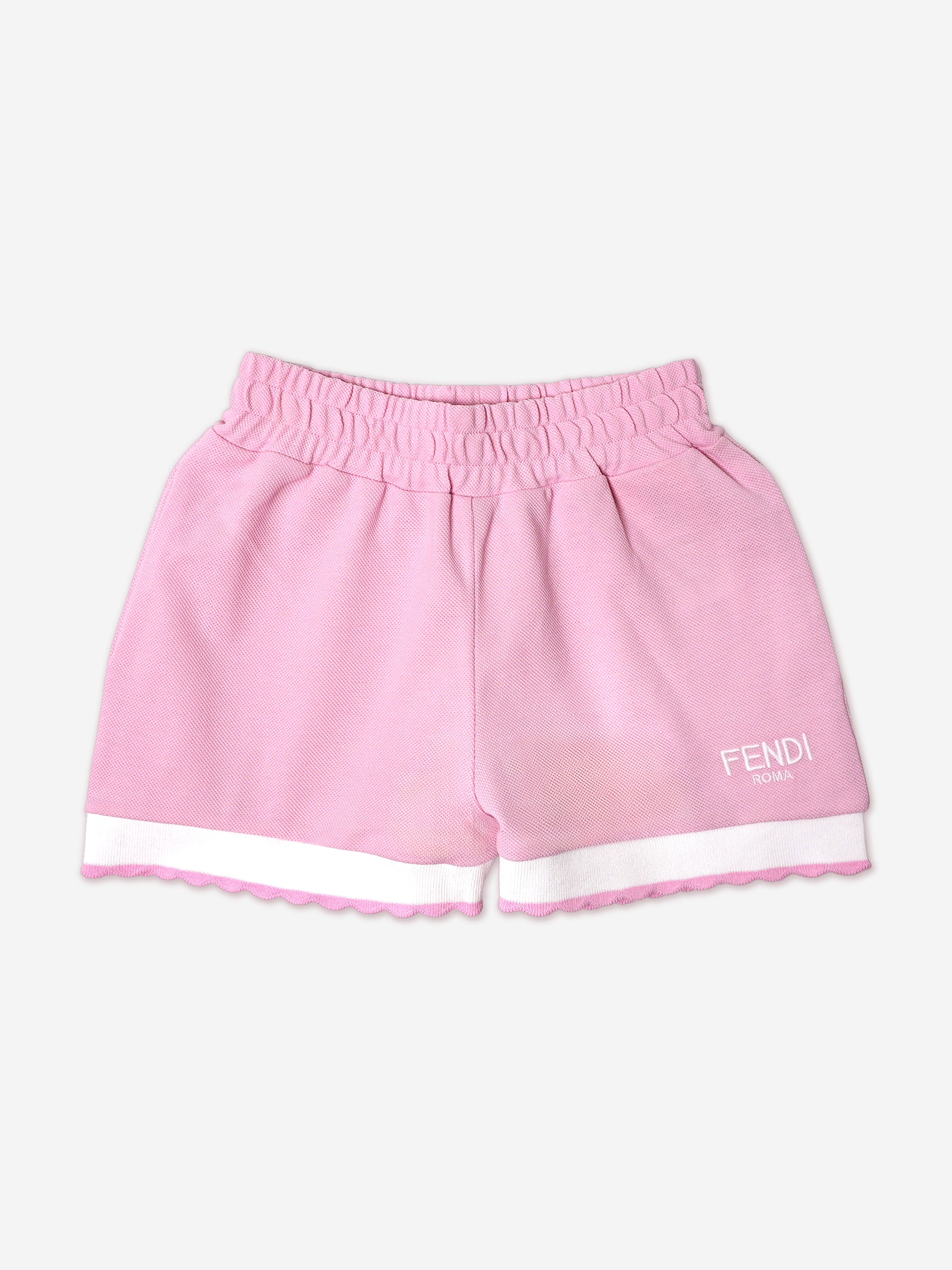 Girls Logo Shorts in Pink Inexpensive Sale Online