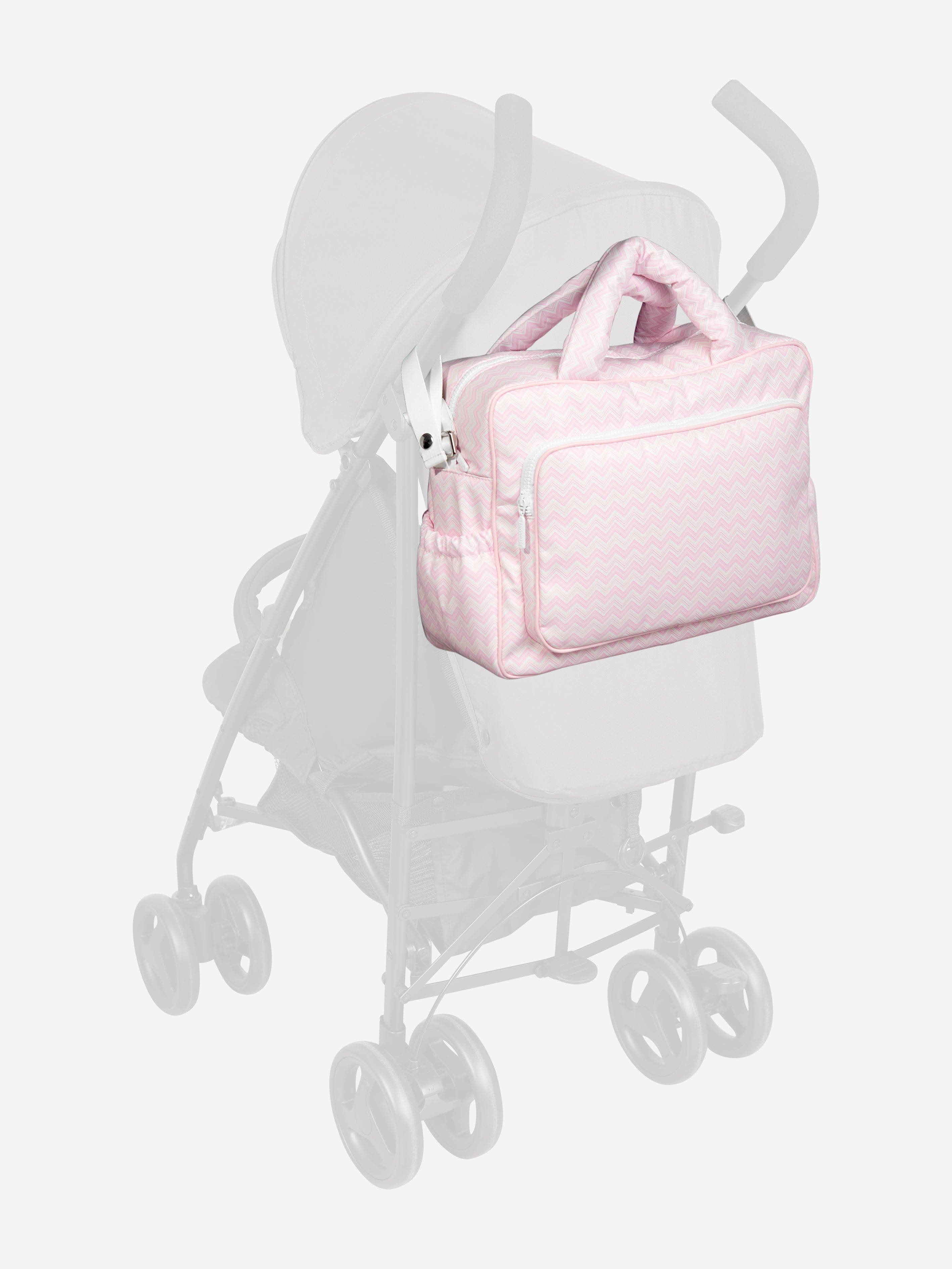 Baby Girls Zigzag Changing Bag in Pink (35cm) Buy Cheap Buy