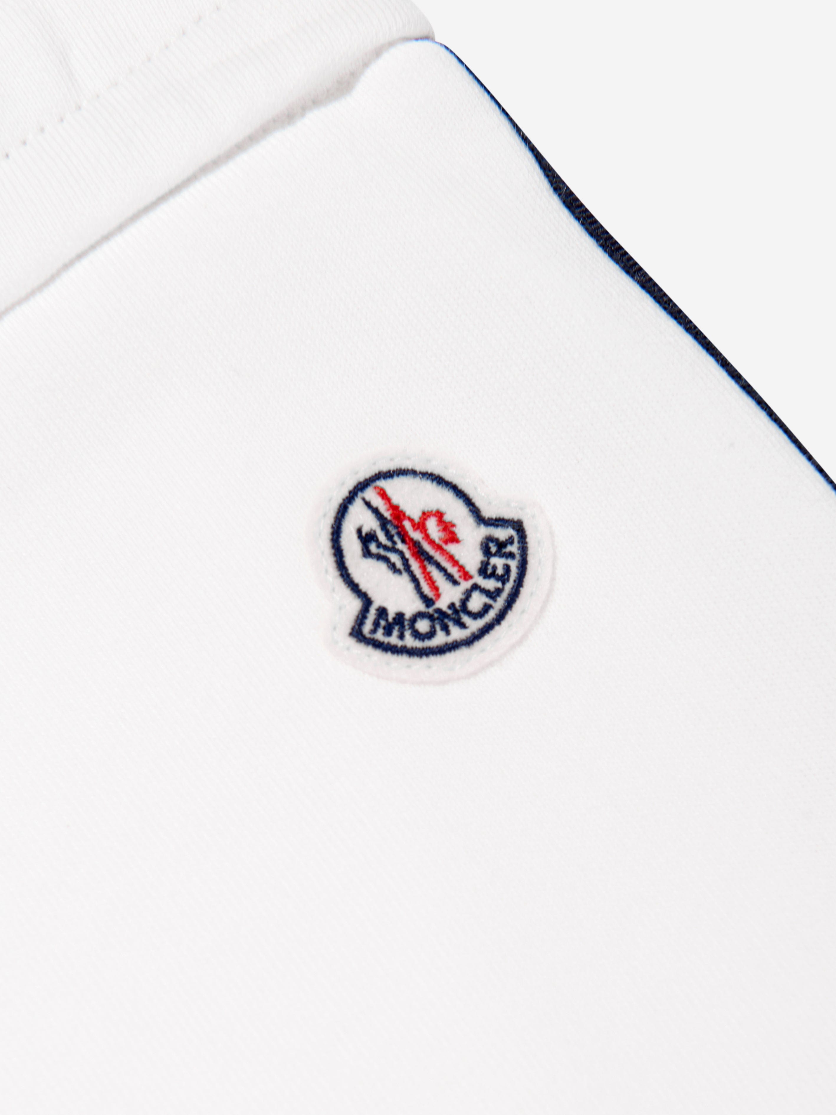 Moncler Enfant Boys Bermuda Shorts in White Original For Sale