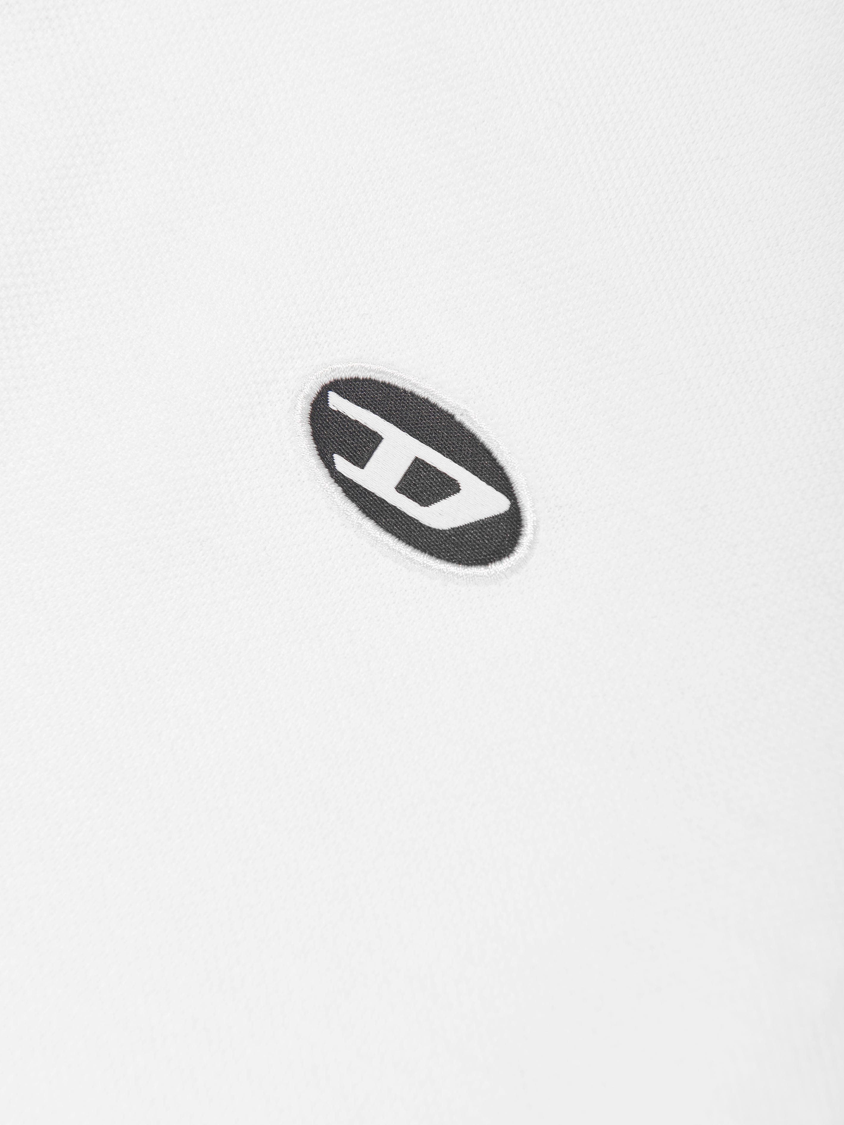 Diesel Boys Oval D Polo Shirt in White Best Pices Sale Online