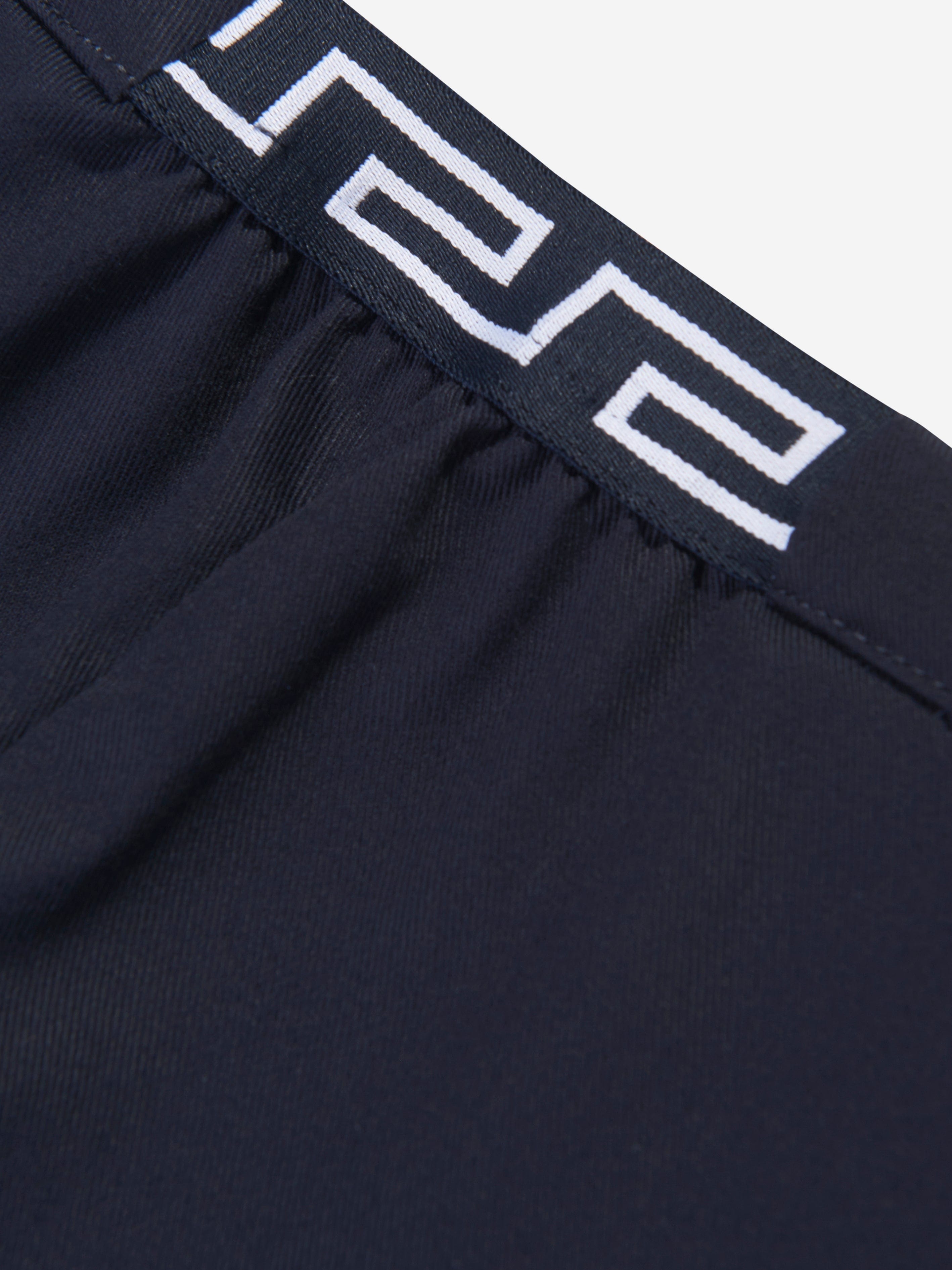Versace Baby Girls Gabardine Shorts in Navy Best Pices