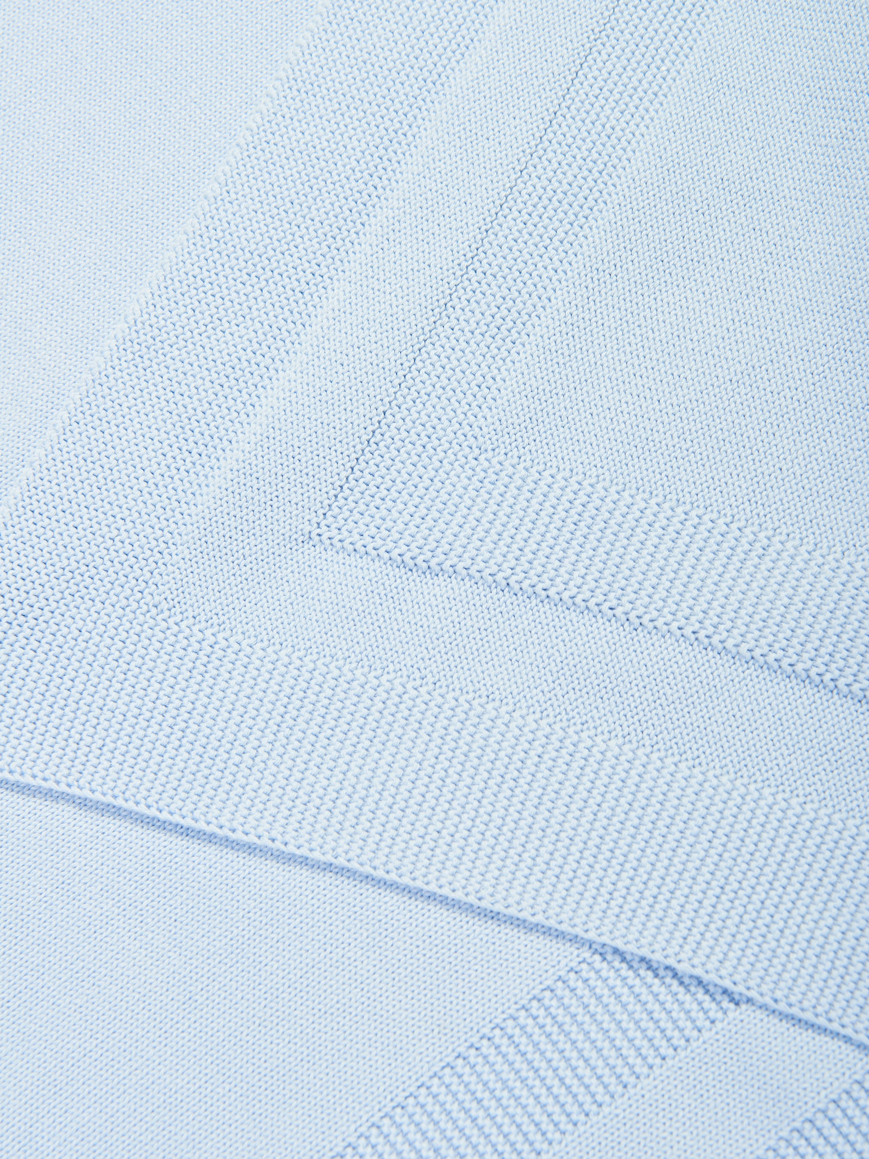 Baby Boys Cotton Frog Blanket in Blue (73cm) Online Online Outlet Sale