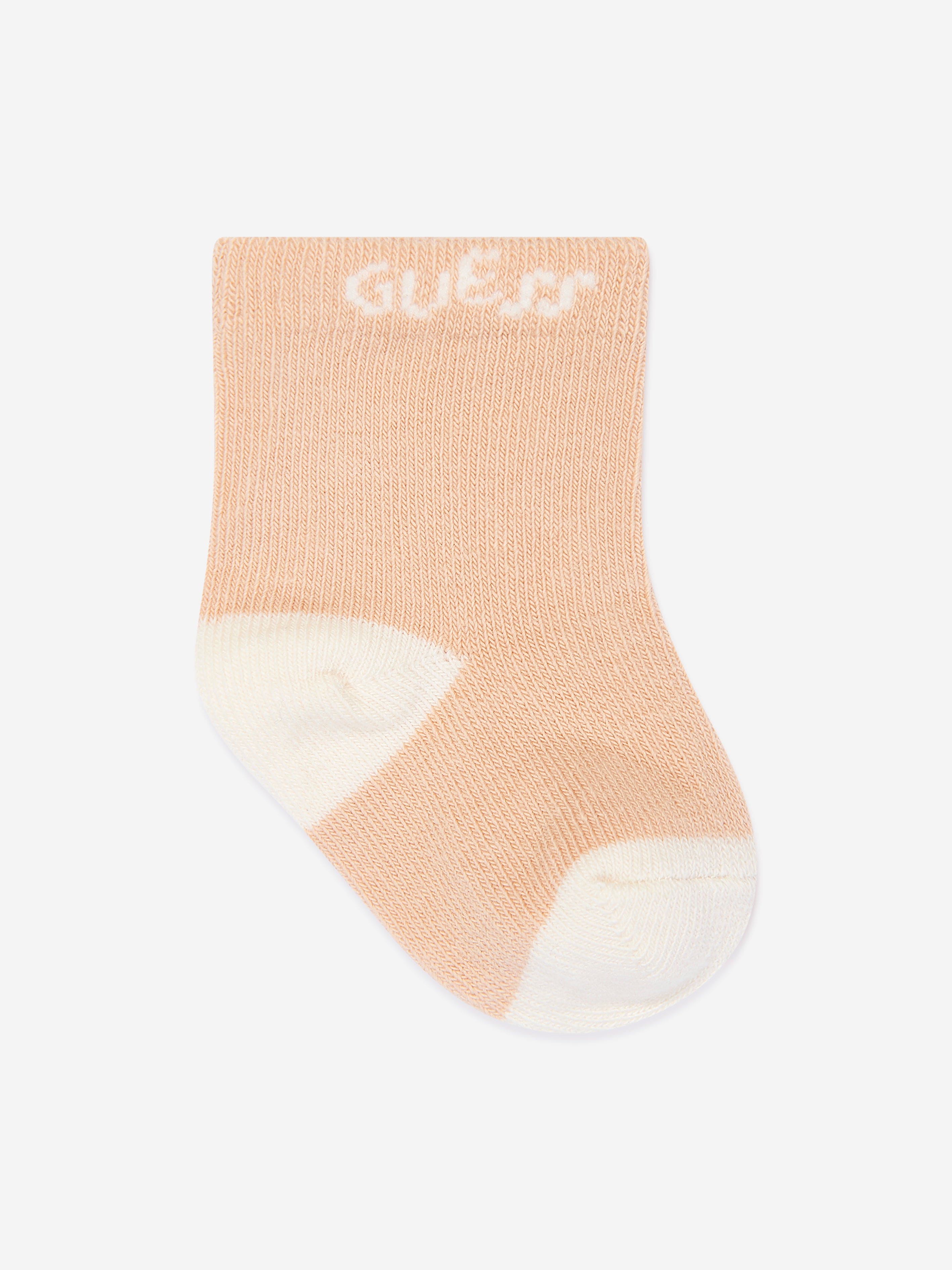 Guess Baby 3 Pairs Of Socks Set in Beige Cheap Sale Now