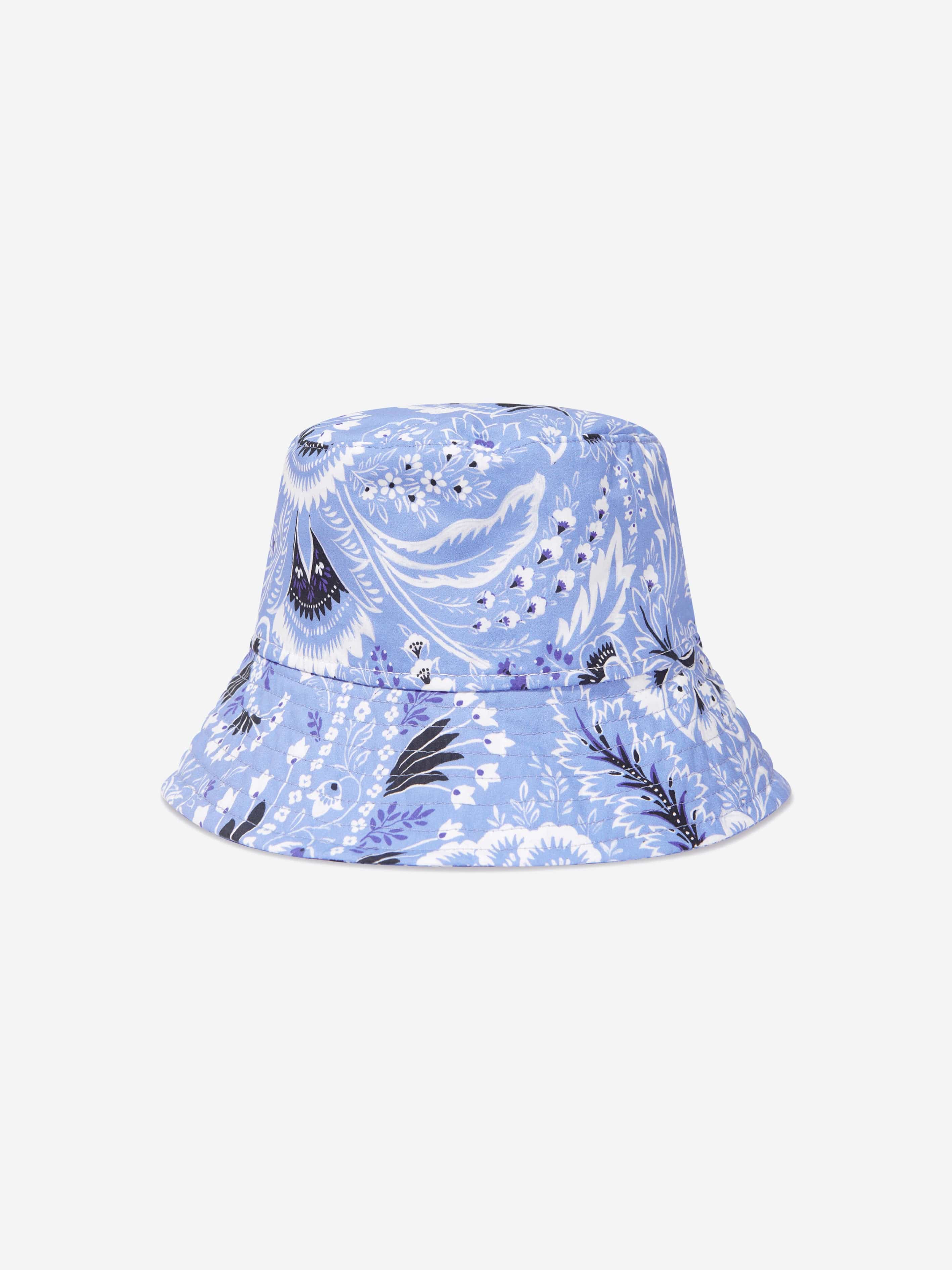 Etro Kids Floral Paisley Hat in Blue Countdown Package Cheap Pice