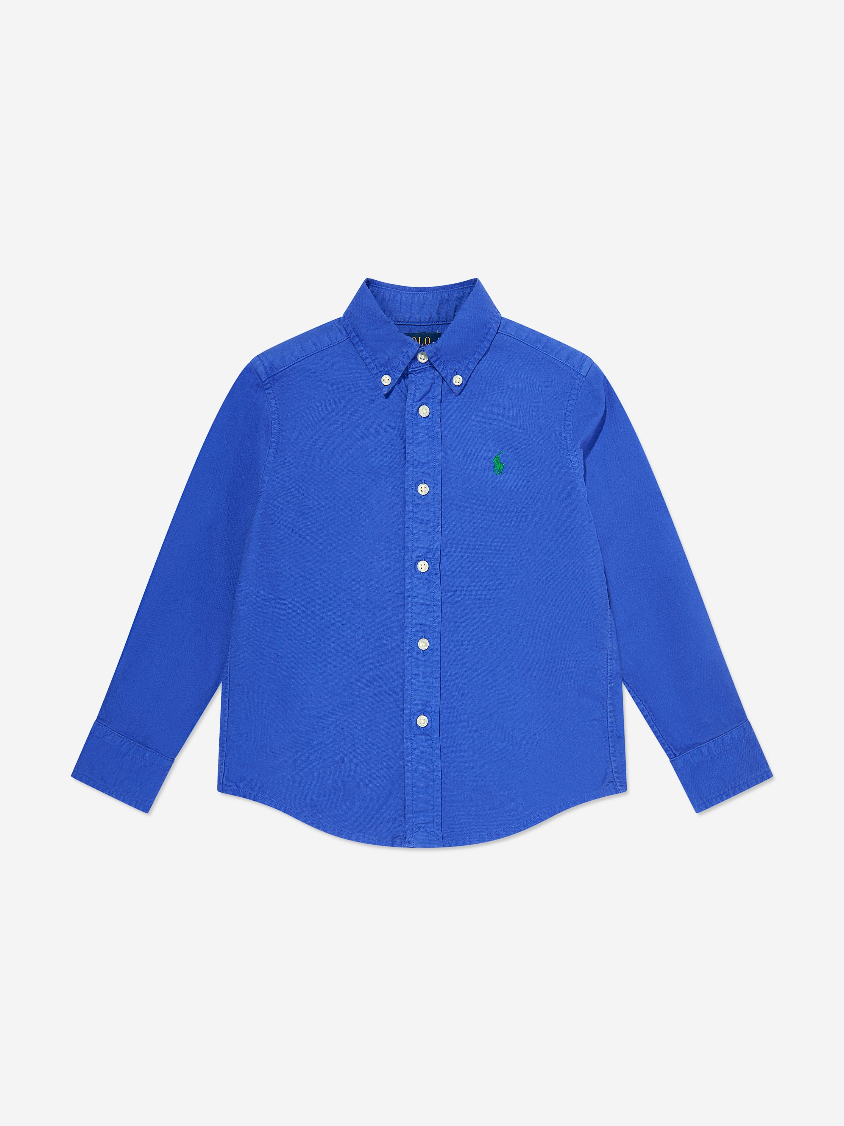 Boys Logo Sport Shirt in Blue Ost Release Dates