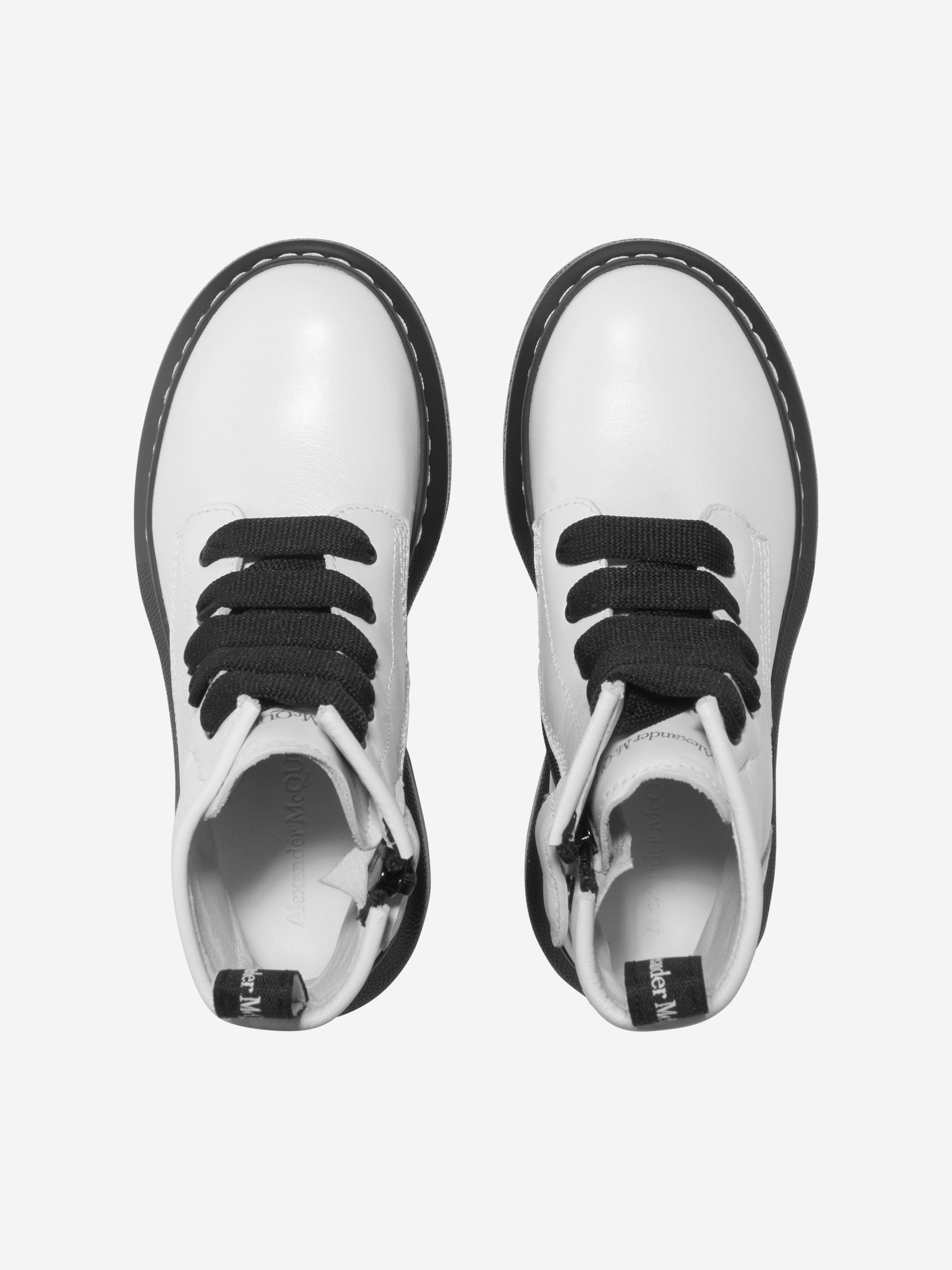 Alexander McQueen Unisex Leather Lace Up Boots Sale Ebay