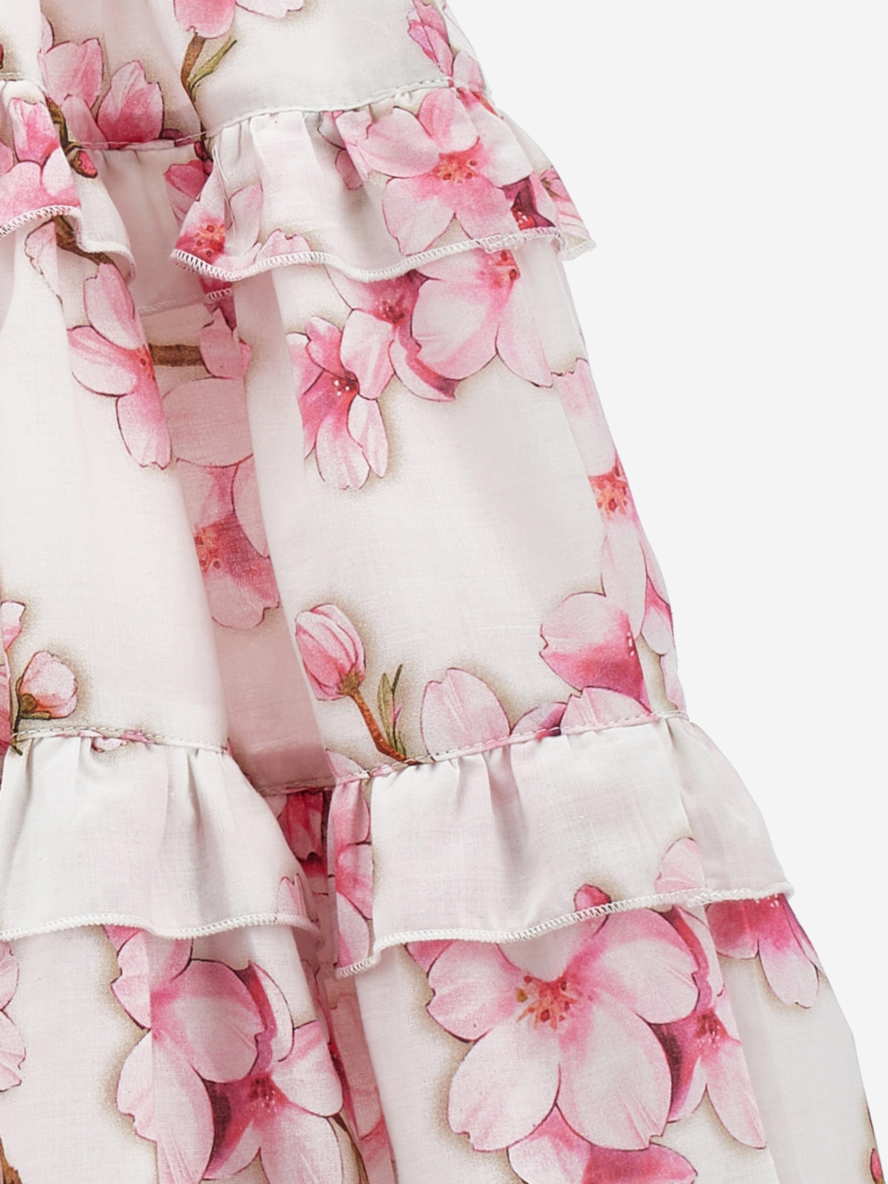 Girls Peach Blossom Sun Dress in White Choice