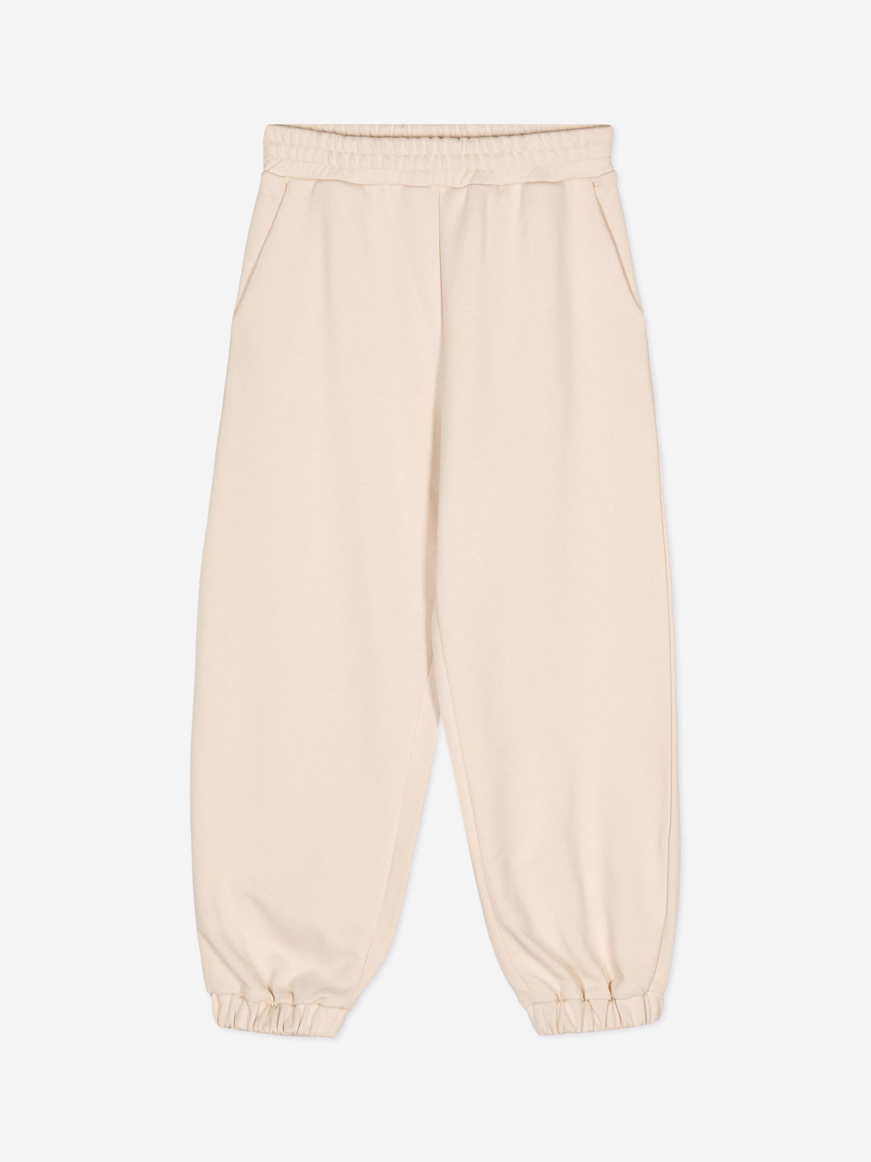 Fendi Kids Logo Joggers in Beige Popular Sale Online