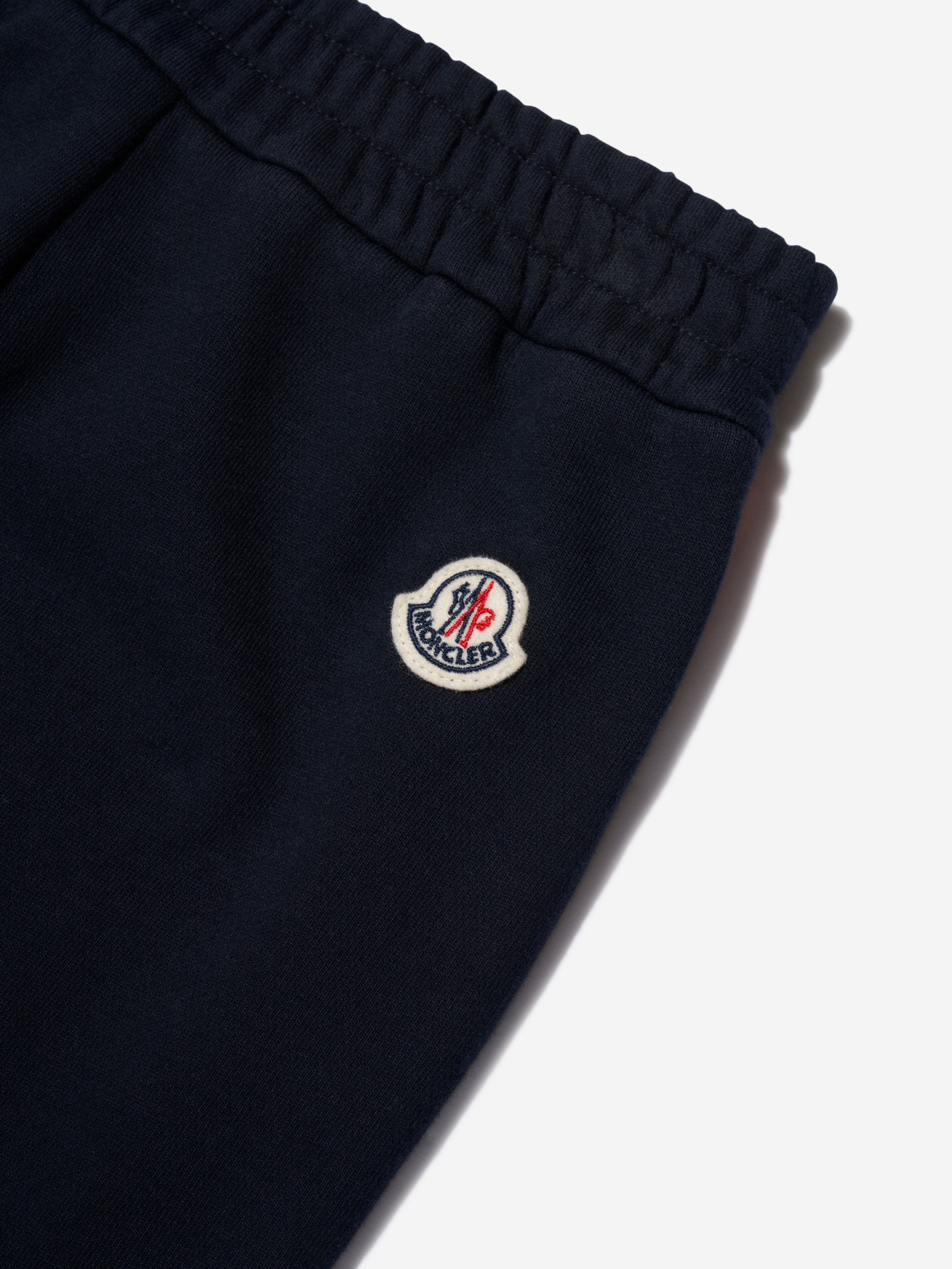 Moncler Enfant Boys Logo Joggers in Navy Buy Cheap How Much