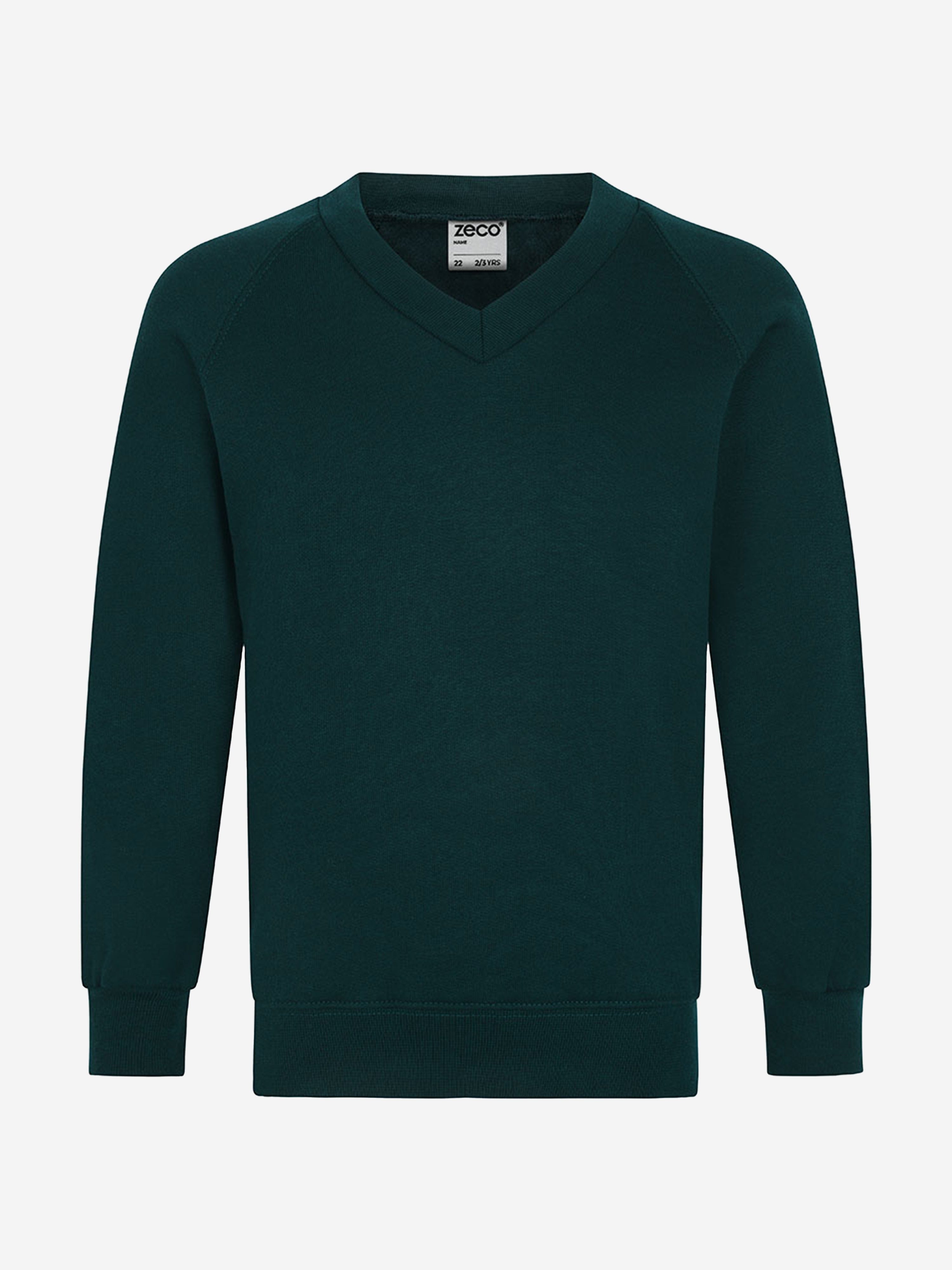 Zeco Kids School V-Neck Sweatshirt in Green Buy Cheap Authentic