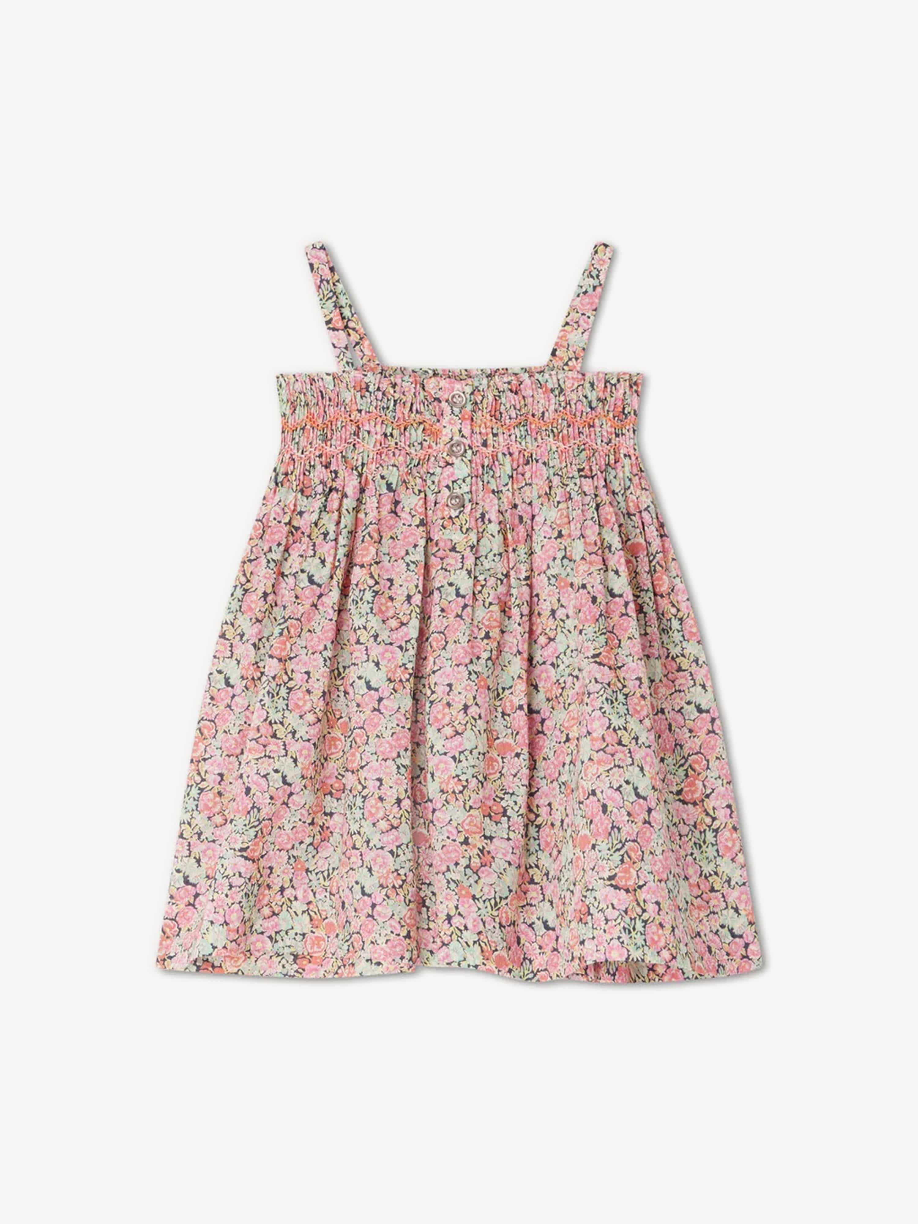 Bonpoint Baby Girls Fabricia Smocked Dress in Multicolour Cheap Sale Visit New