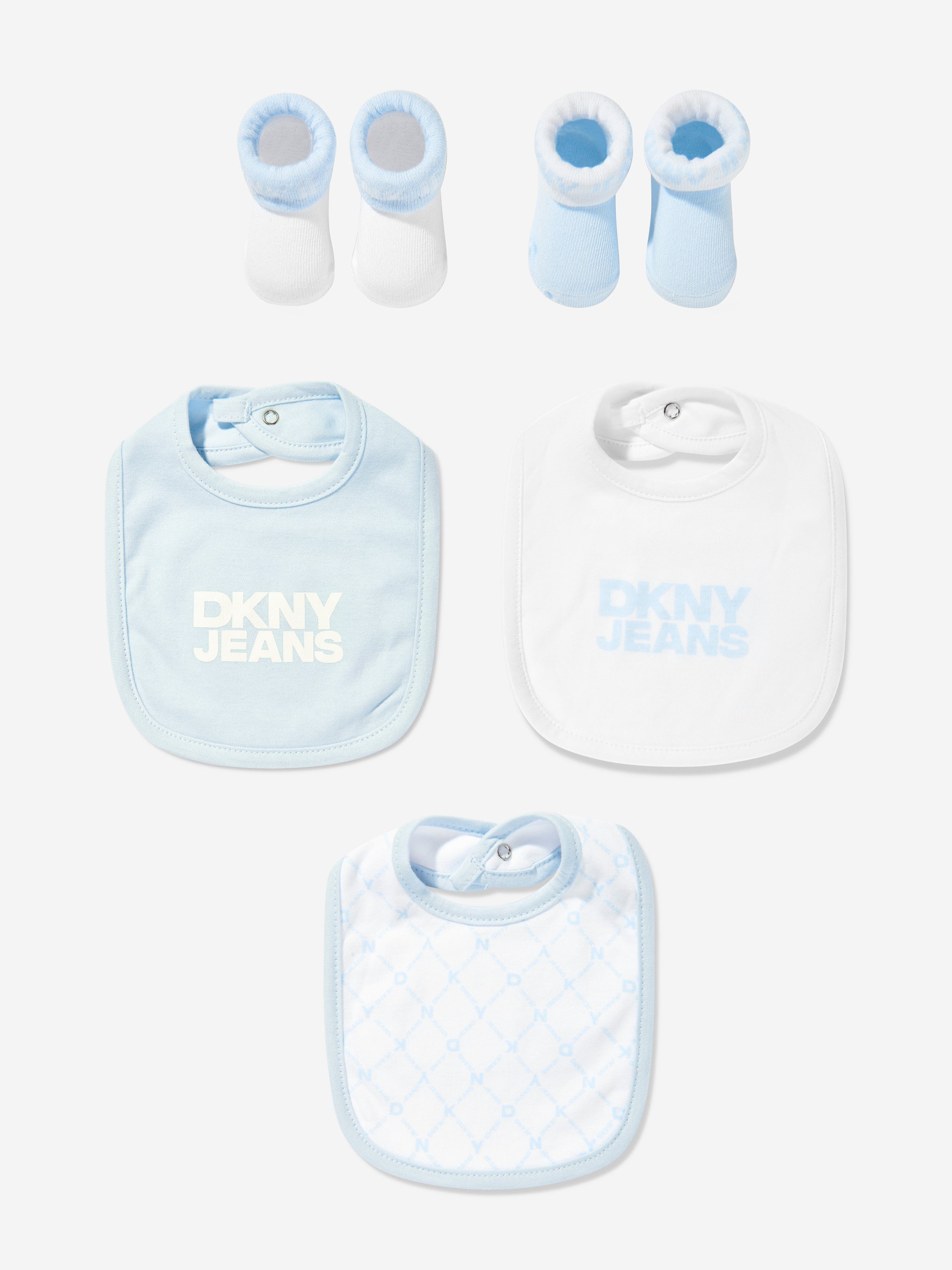 DKNY Baby Boys Bib and Socks Set in Blue Buy Cheap Recommend
