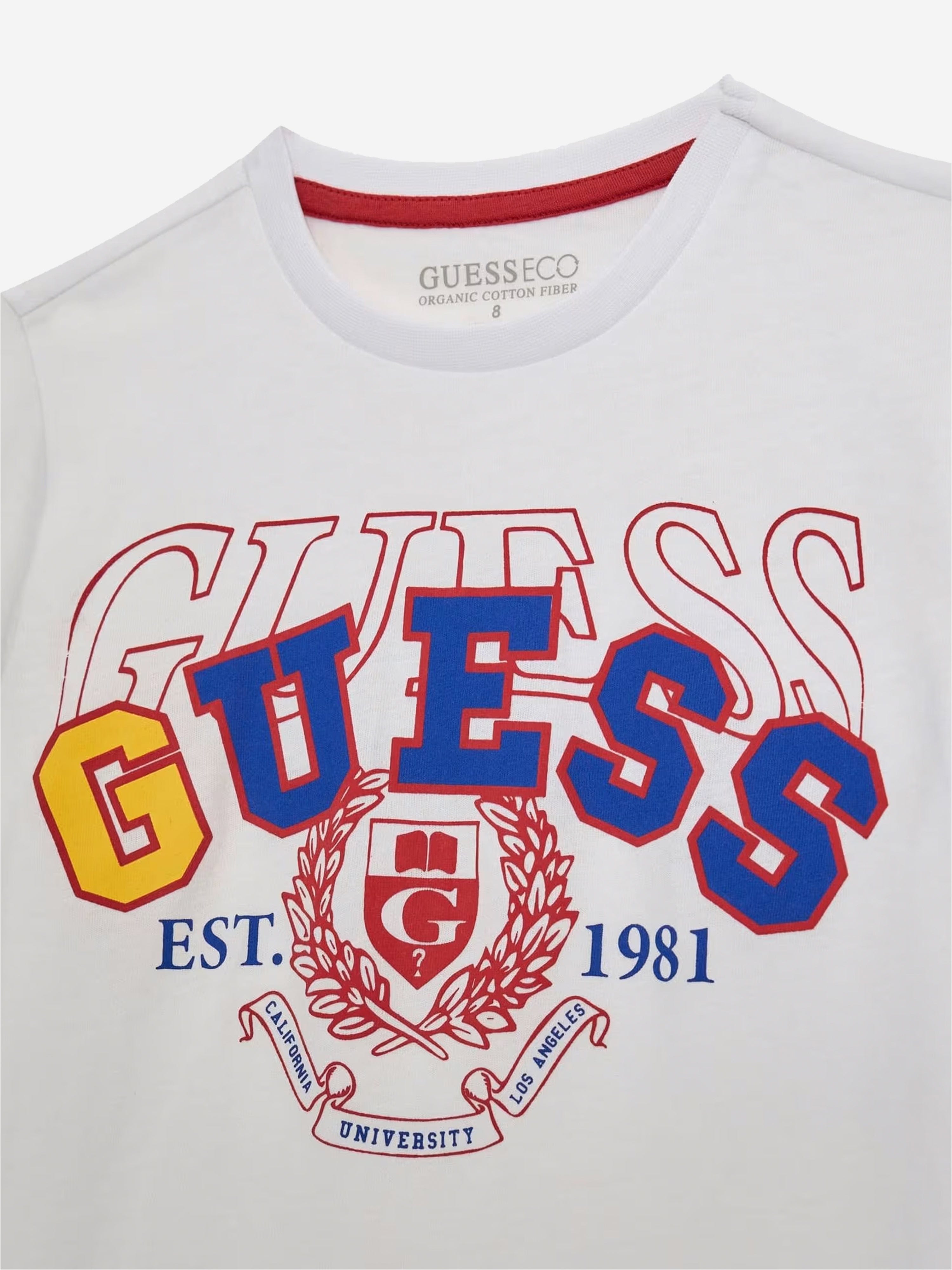 Boys Logo T-Shirt in White Buy Cheap Looking For