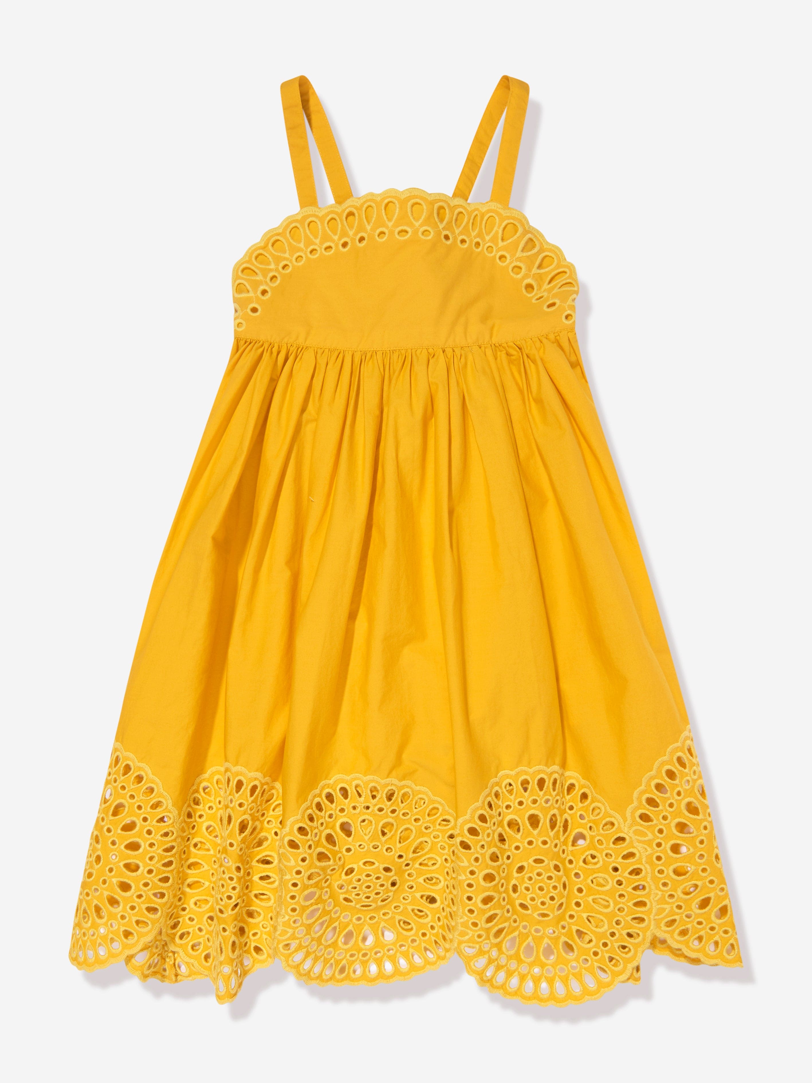 Stella McCartney Girls Crocheted Dress in Yellow For Sale Cheap Pice
