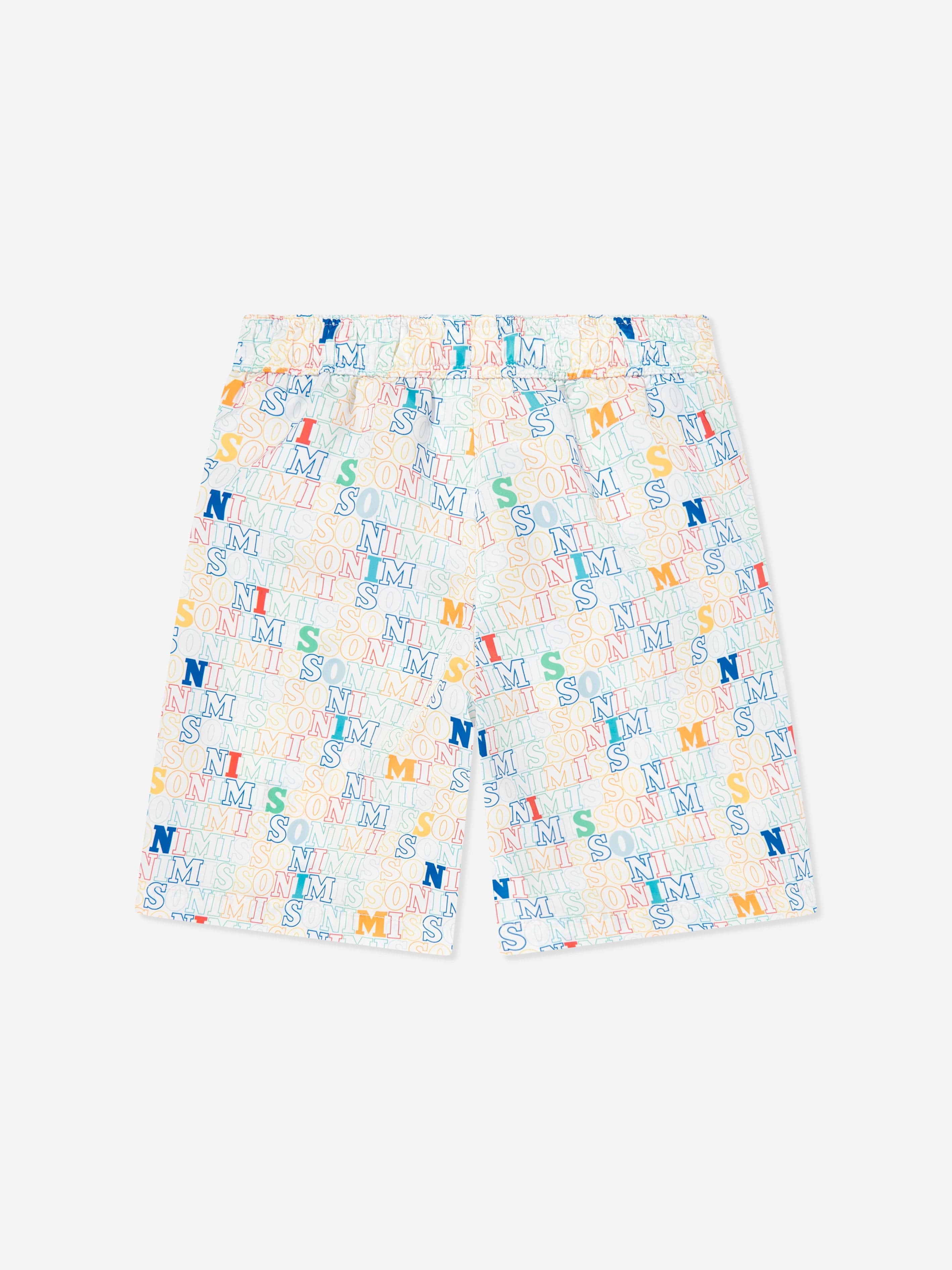 Boys Logo Swim Short in White Cheap Sale Wholesale Pice