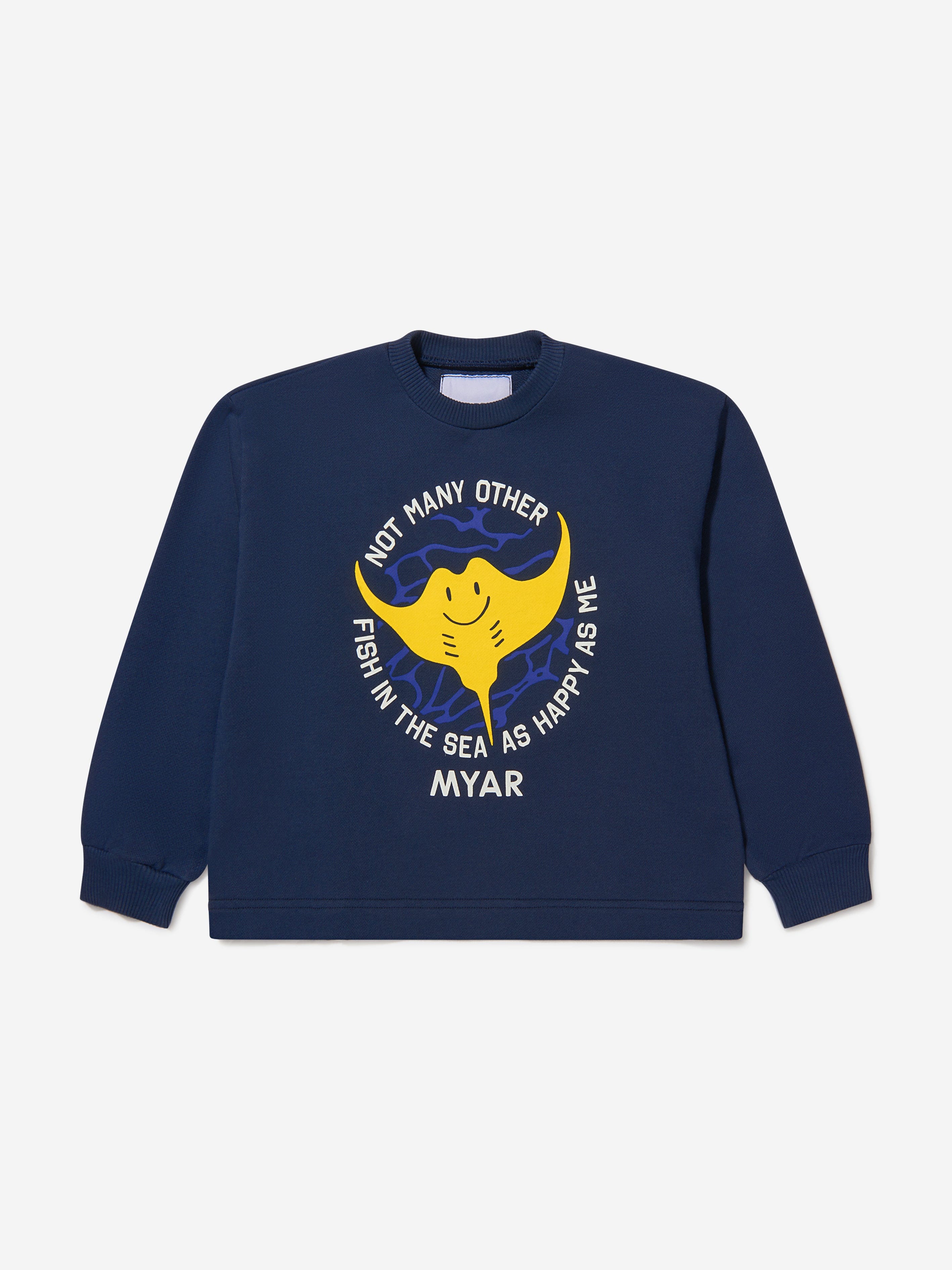 Myar Boys Cotton Fish Print Sweatshirt Manchester For Sale