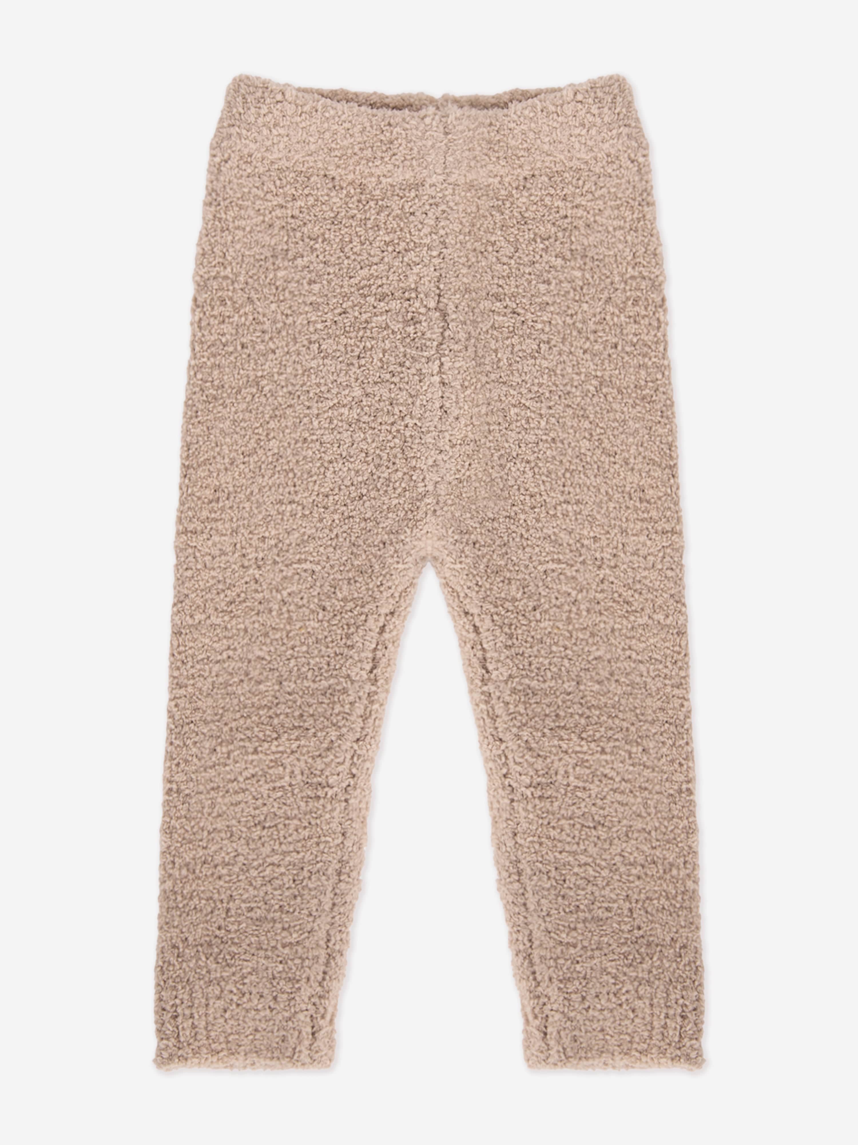 7AM Enfant Baby Fuzzy Leggings in Beige Best Place Cheap Pice