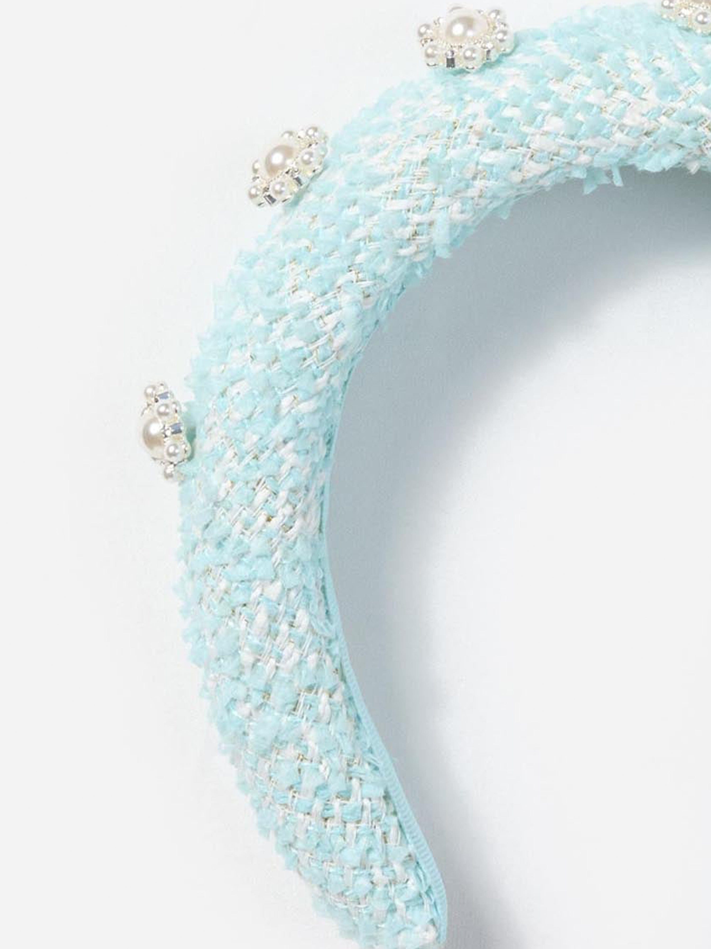 Girls Boucle 3D Flower Headband in Green Outlet Geniue Stockist