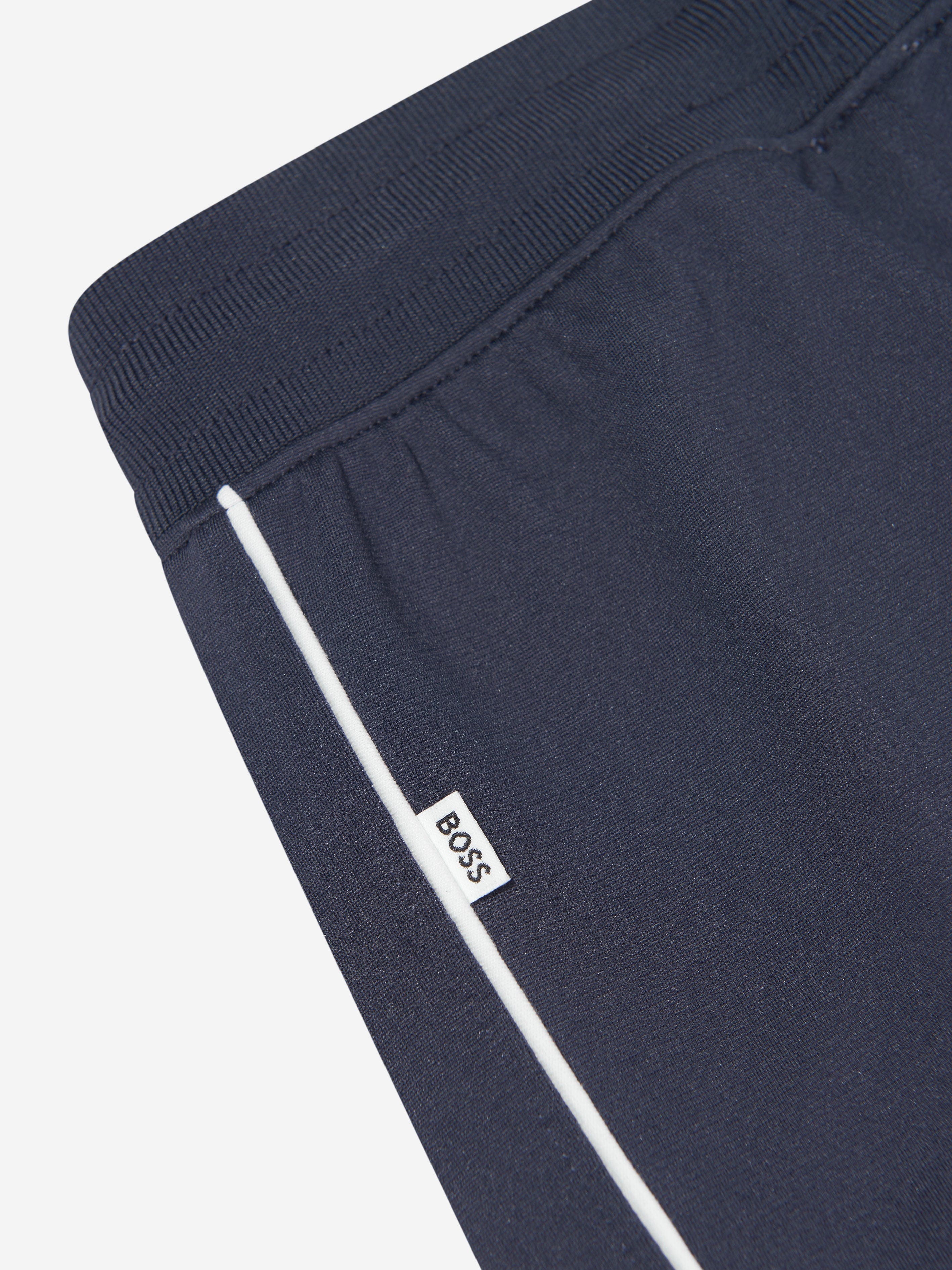 BOSS Boys Track Pants in Navy Free Shipping Online