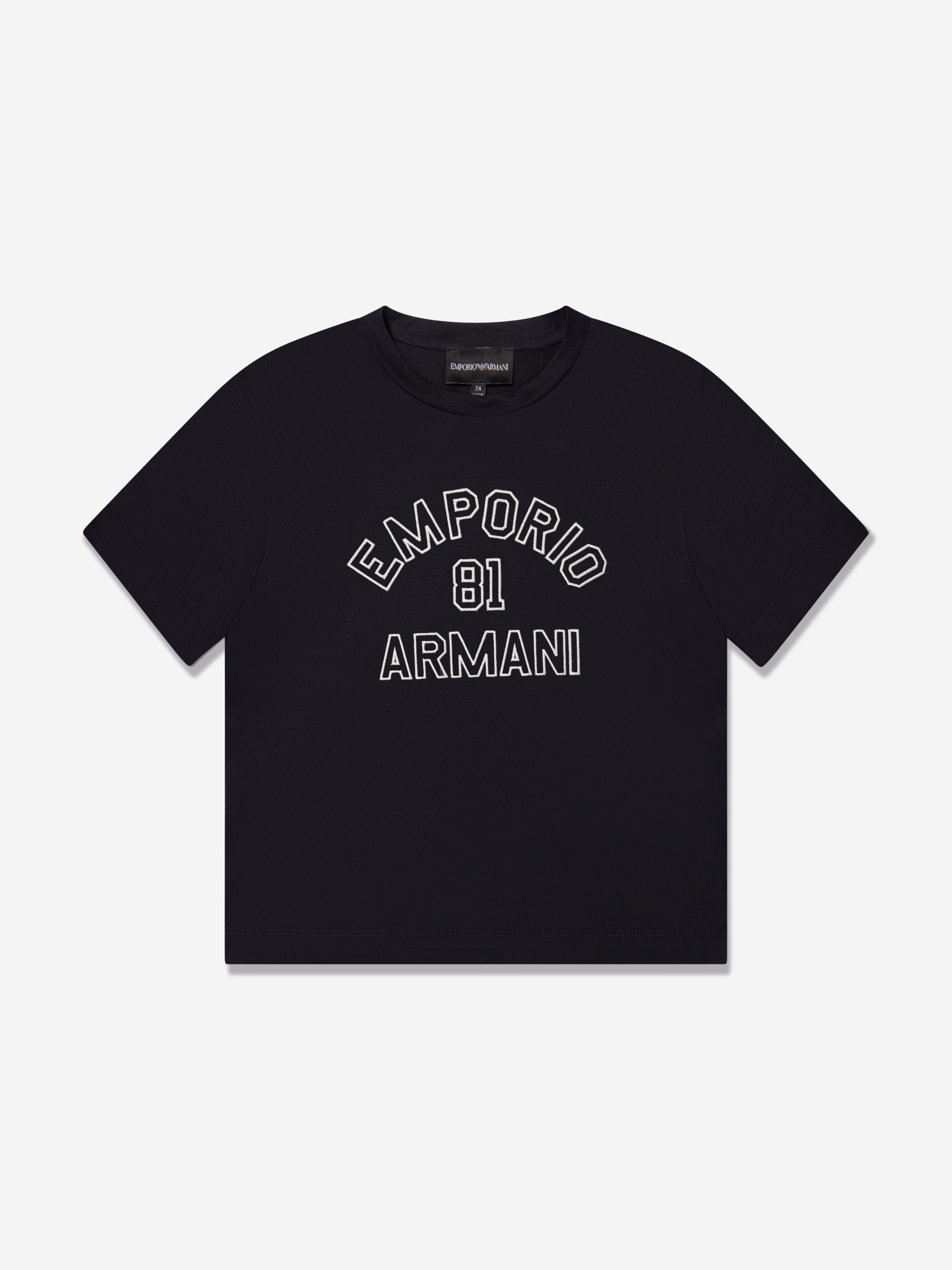 Emporio Armani Boys Logo T-Shirt In Navy Free Shipping Cheap Real