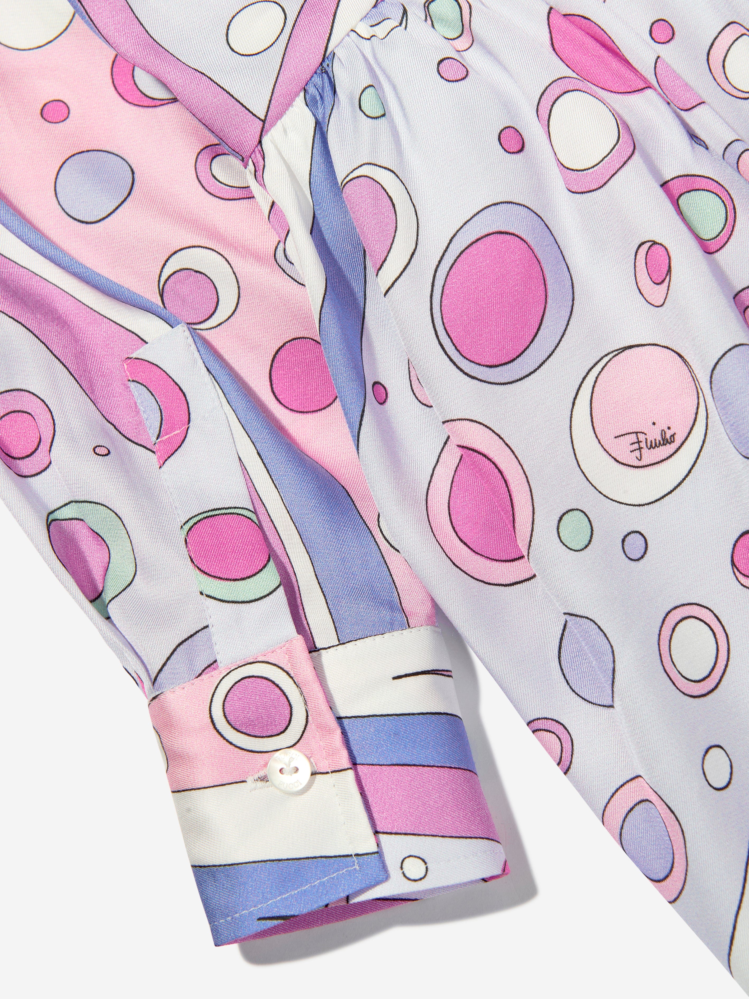 Girls Fontane Print Dress in Pink Buy Authentic Online