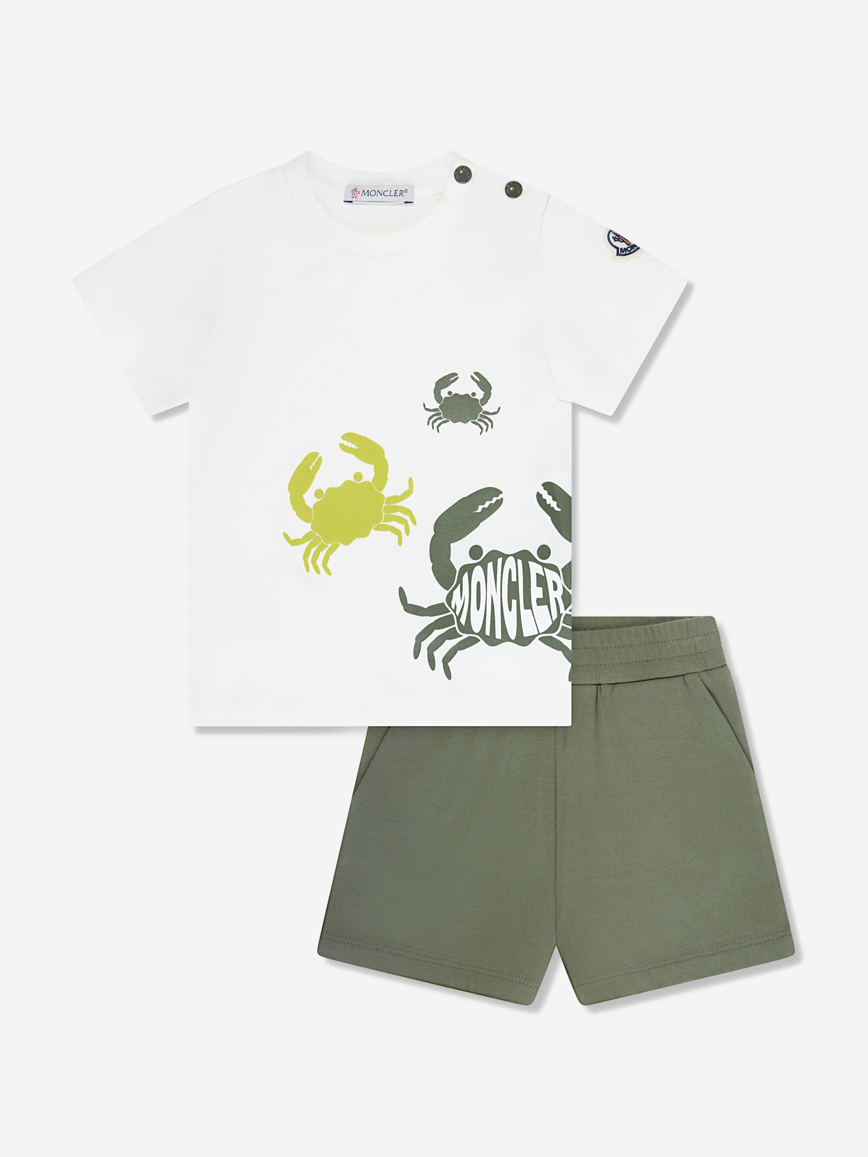 Moncler Enfant Baby Boys Short Set in Green With Paypal
